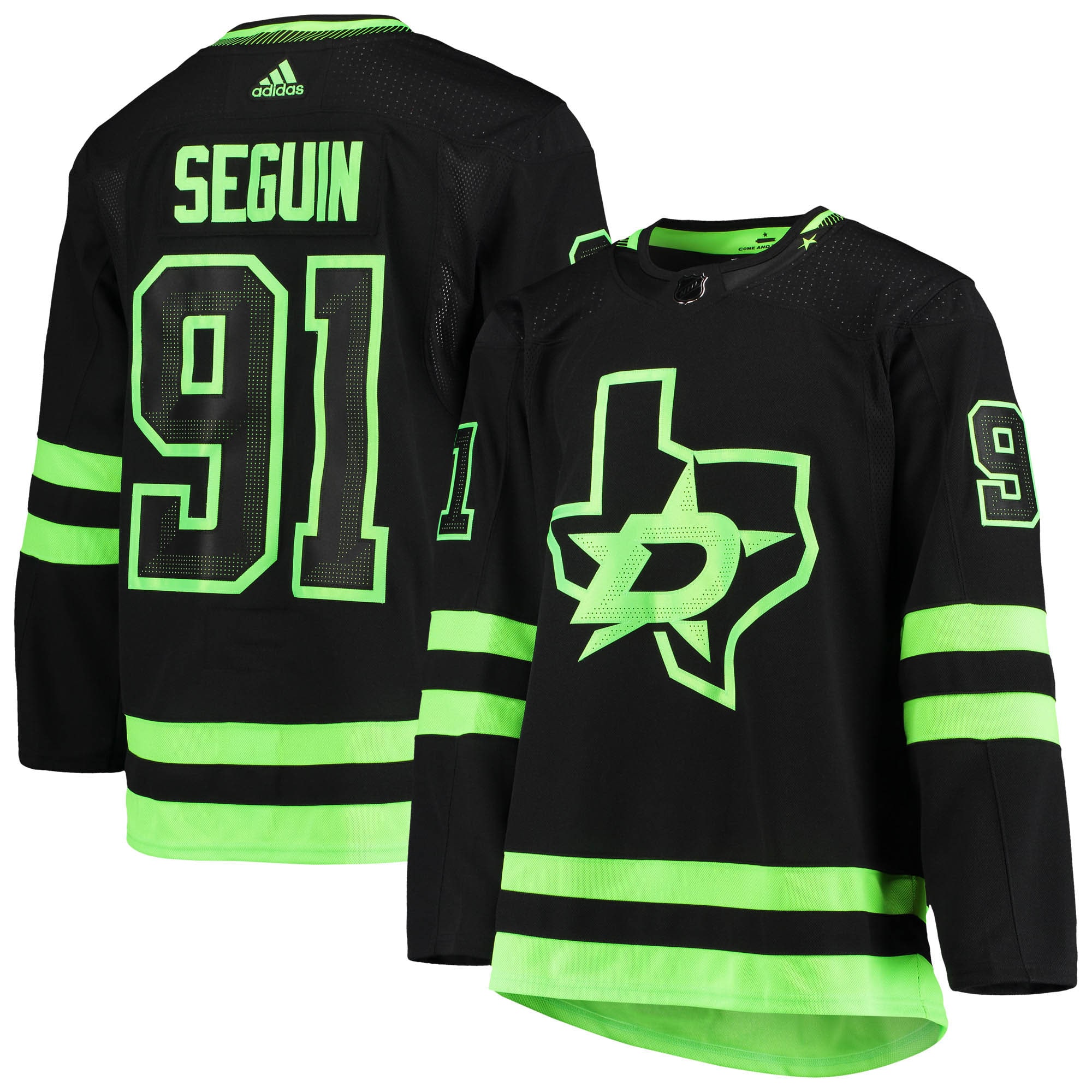 Tyler Seguin Dallas Stars adidas Alternate Primegreen Authentic Pro Player Jersey - Black - vstockx