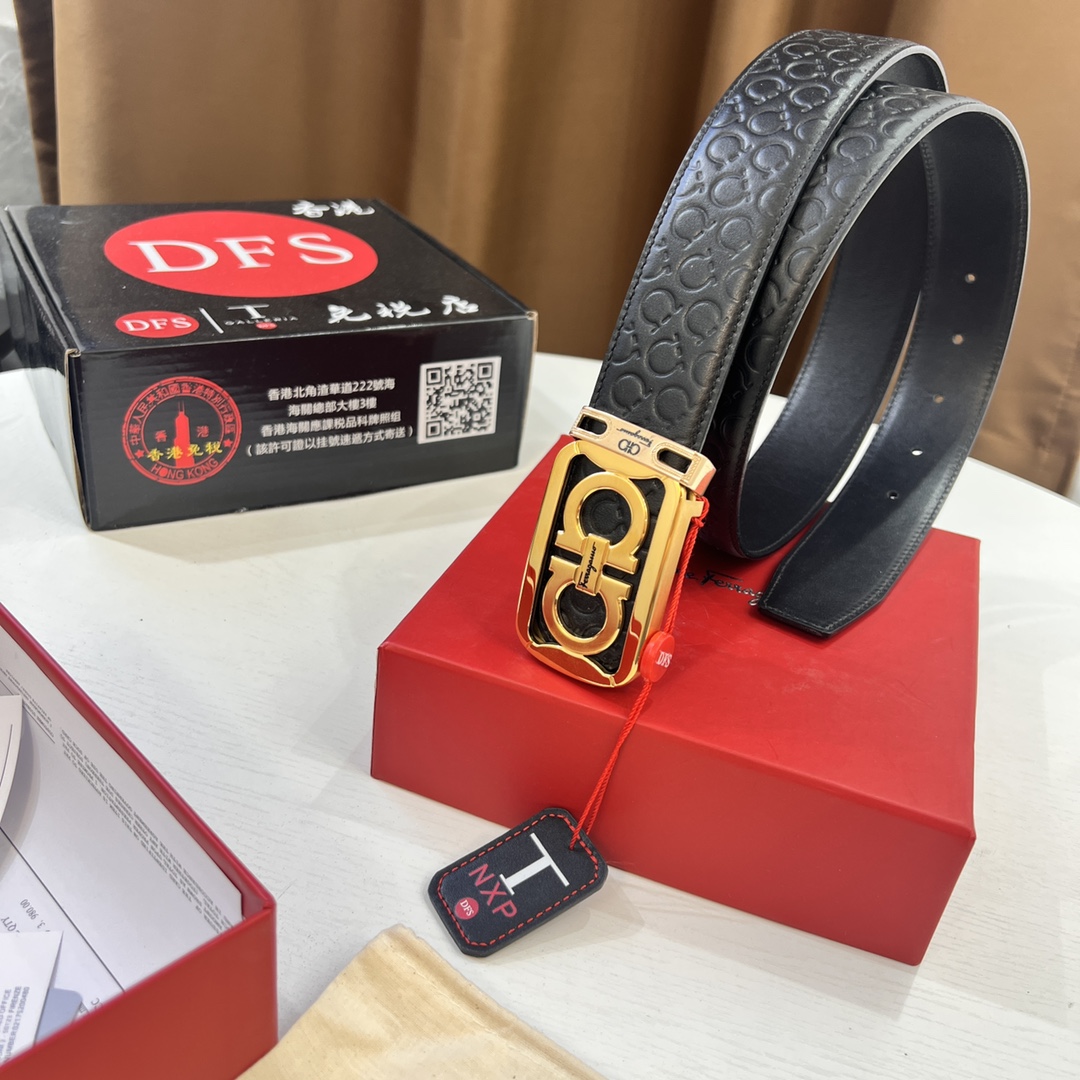 Streetwear Belt Ferragamo 320340 size:3.5cm - vstockx