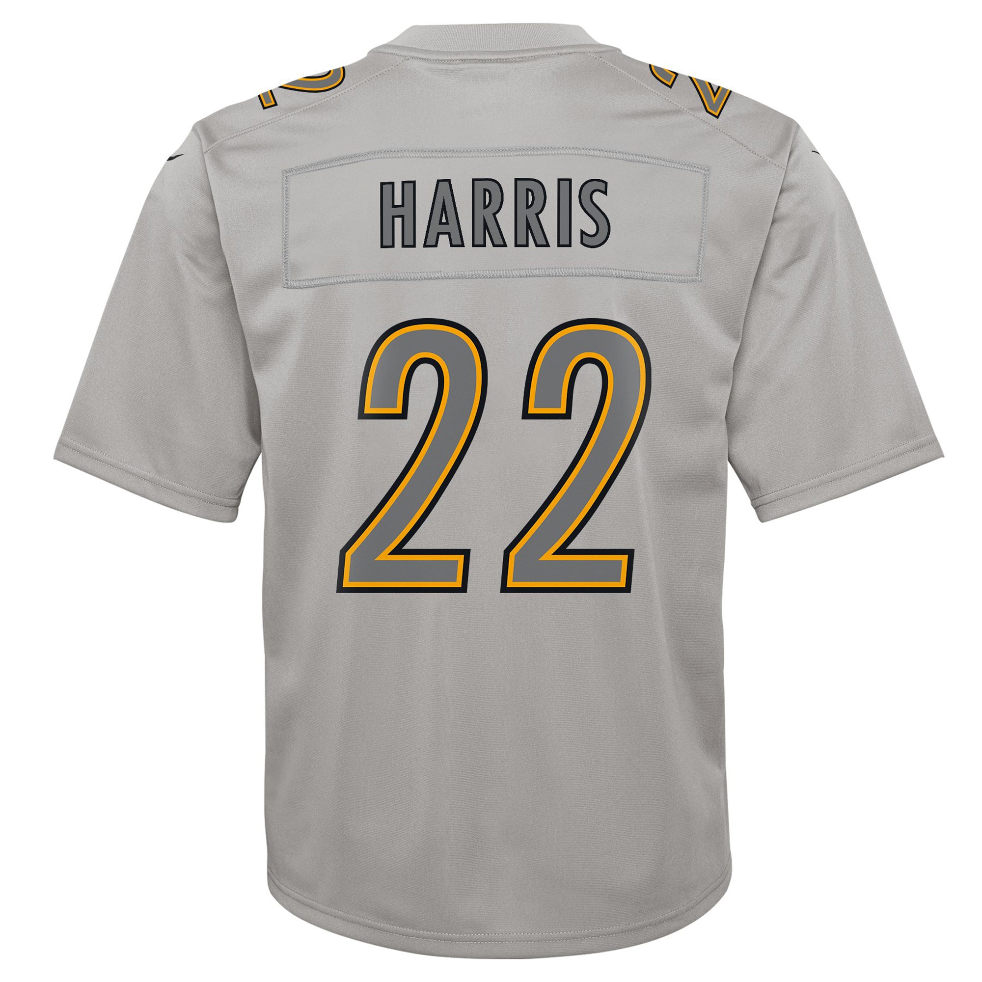 Najee Harris Pittsburgh Steelers Nike Youth Atmosphere Game Jersey - Gray - vstockx