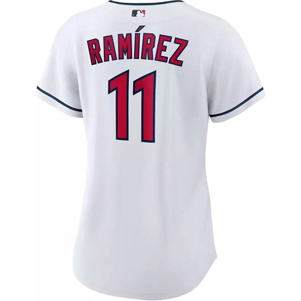 Women's Cleveland Guardians Jose Ramirez Cool Base Replica Home Jersey - White - vstockx