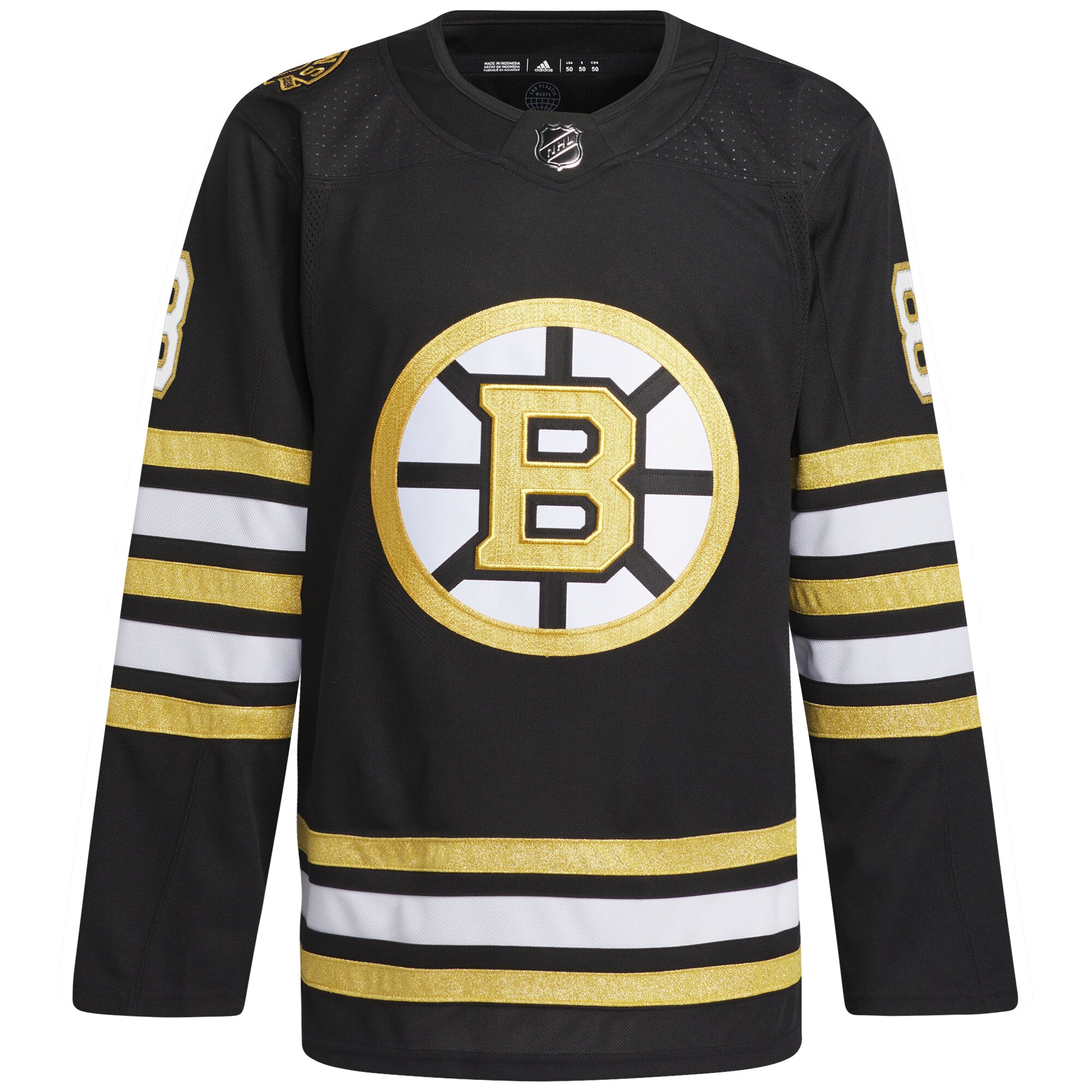 David Pastrnak Boston Bruins adidas Primegreen Authentic Pro Player Jersey - Black - vstockx