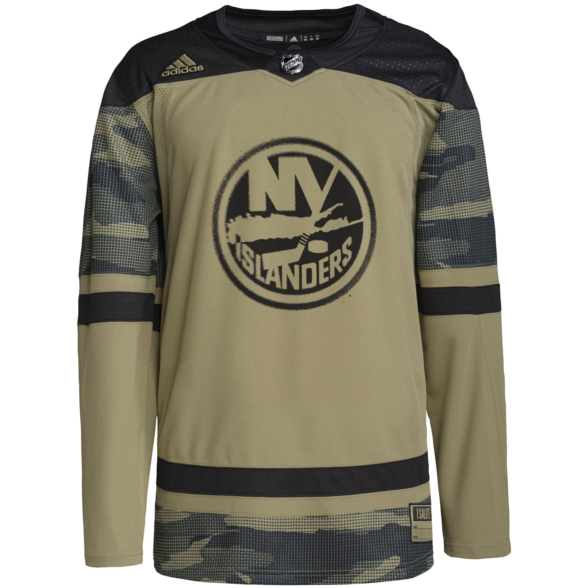 New York Islanders adidas Military Appreciation Team Authentic Practice Jersey - Camo - vstockx