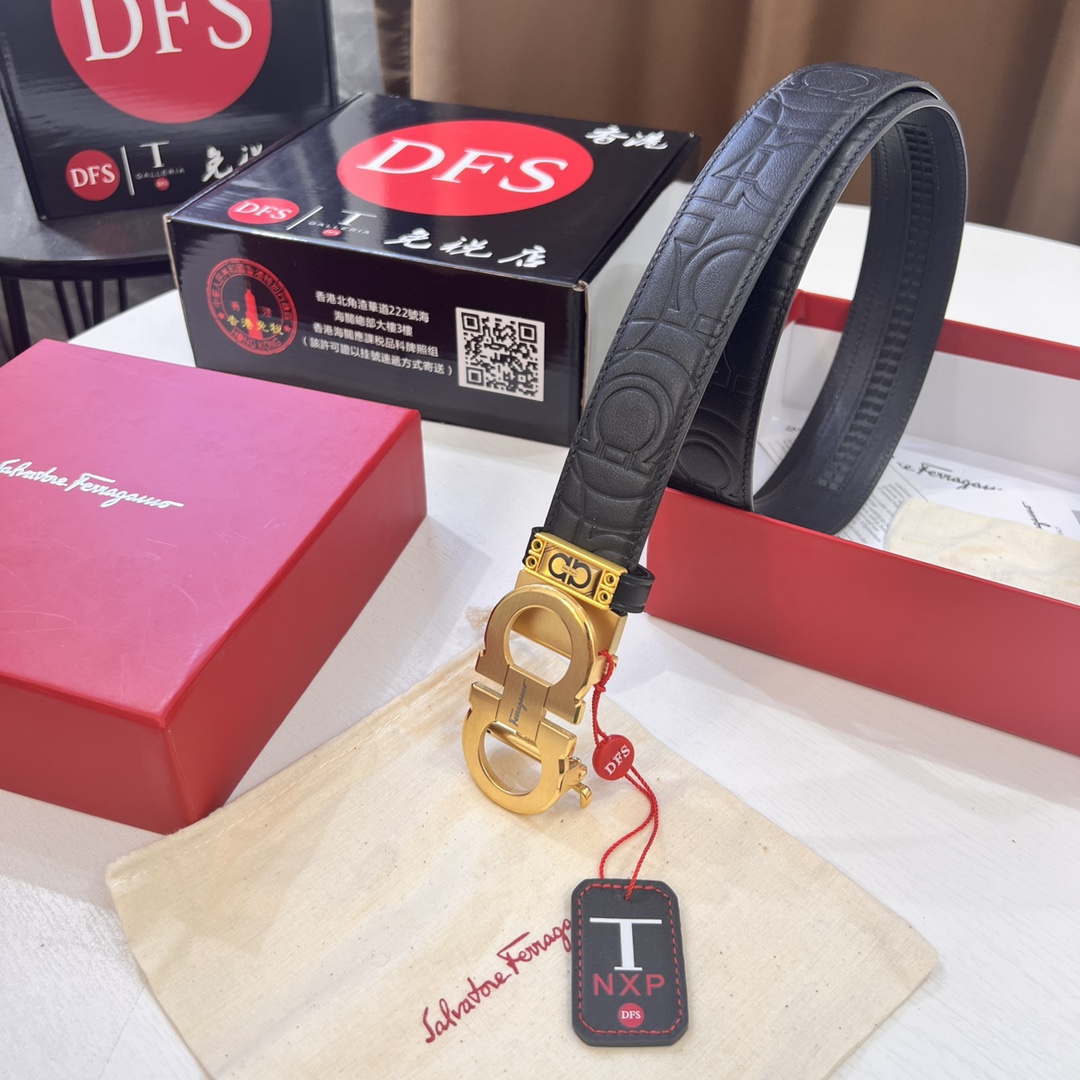 Streetwear Belt Ferragamo 320275 size:3.5cm - vstockx