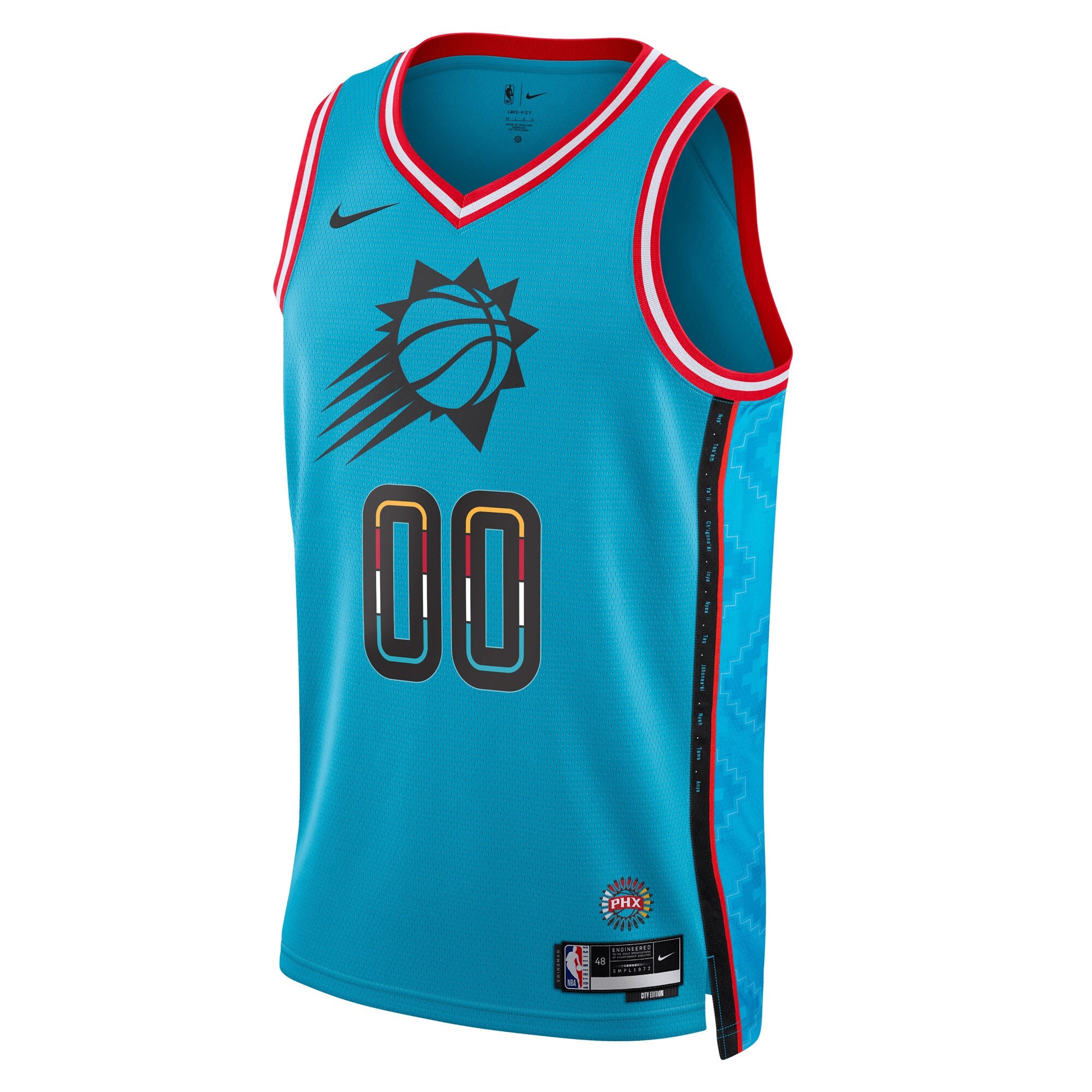 Phoenix Suns Nike Unisex 2022/23 Swingman Custom Jersey - City Edition - Turquoise - vstockx