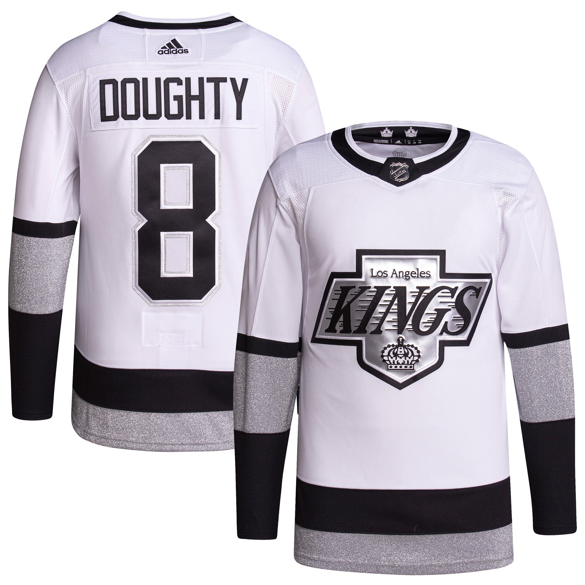 Drew Doughty Los Angeles Kings adidas Alternate Primegreen Authentic Pro Player Jersey - White - vstockx
