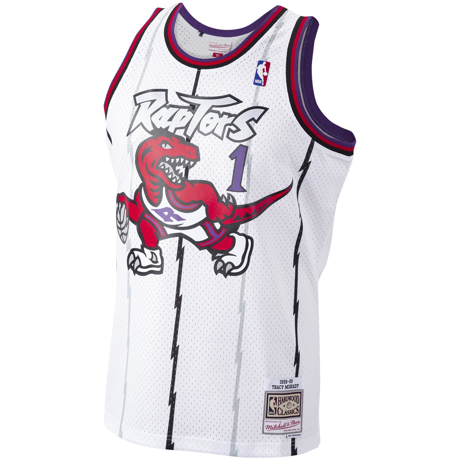 Tracy McGrady Toronto Raptors Mitchell & Ness Hardwood Classics Swingman Jersey - White - vstockx