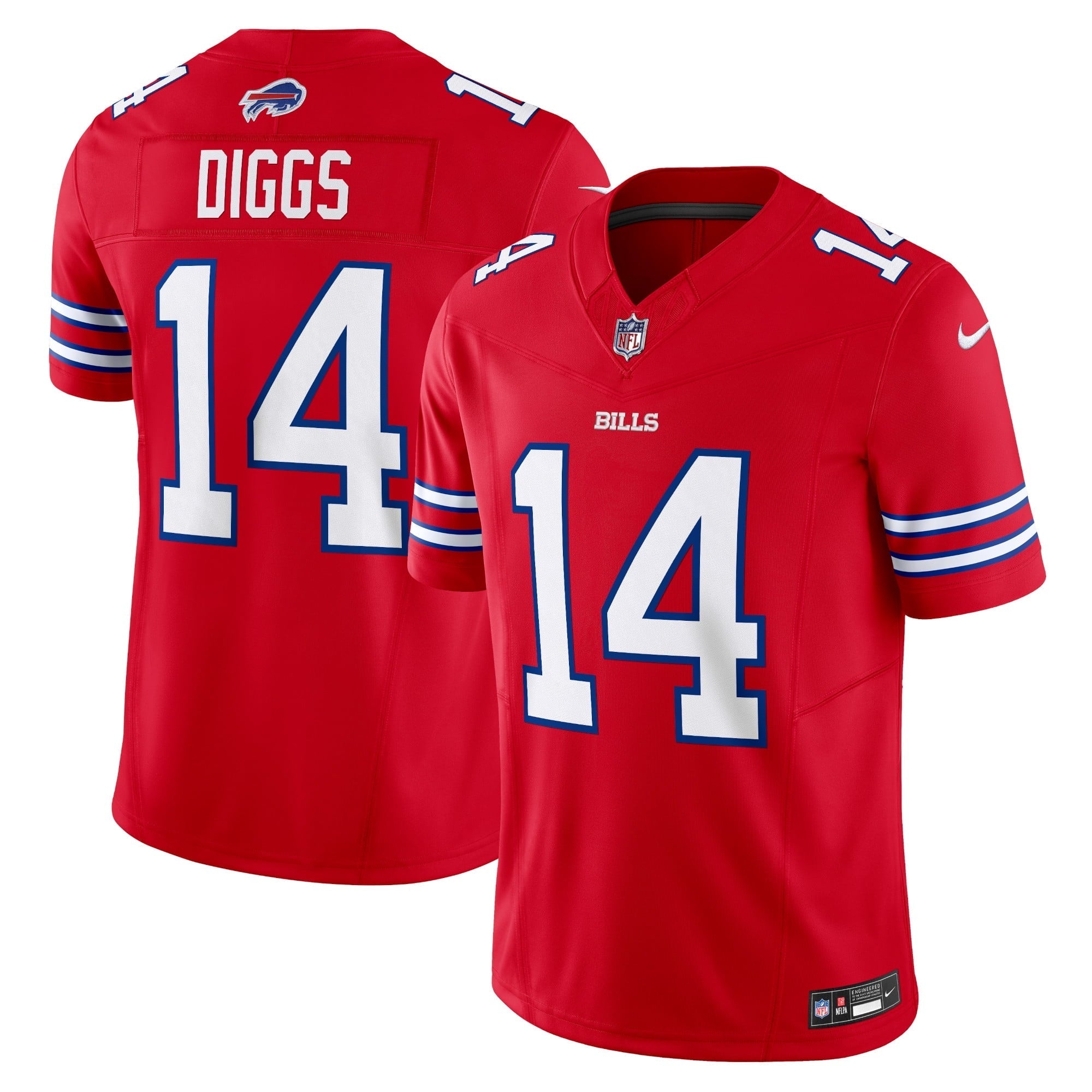 Men's Nike Stefon Diggs Red Buffalo Bills Vapor F.U.S.E. Limited Jersey - vstockx