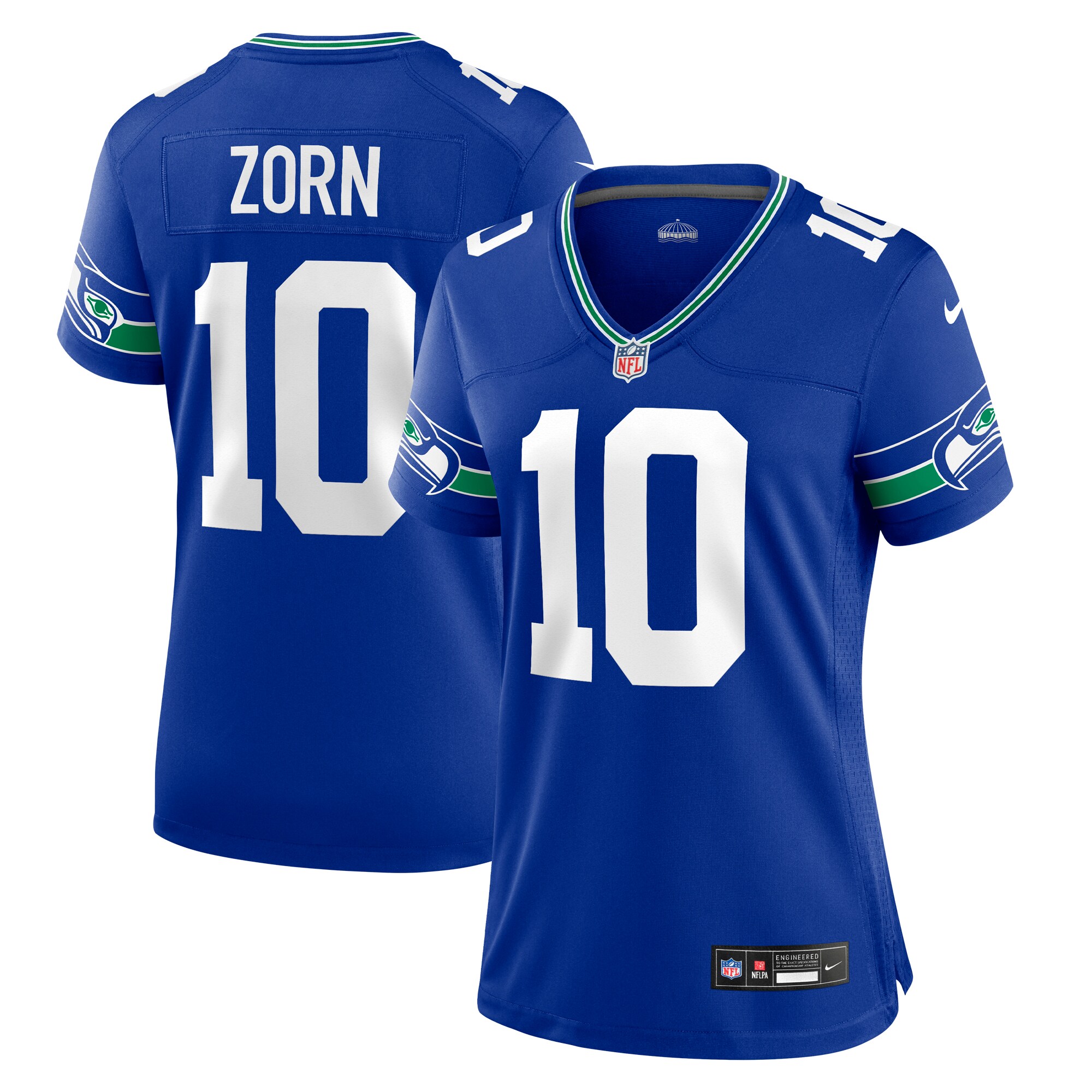 Jim Zorn Seattle Seahawks Nike Women's Throwback Retired Player Game Jersey - Royal - vstockx