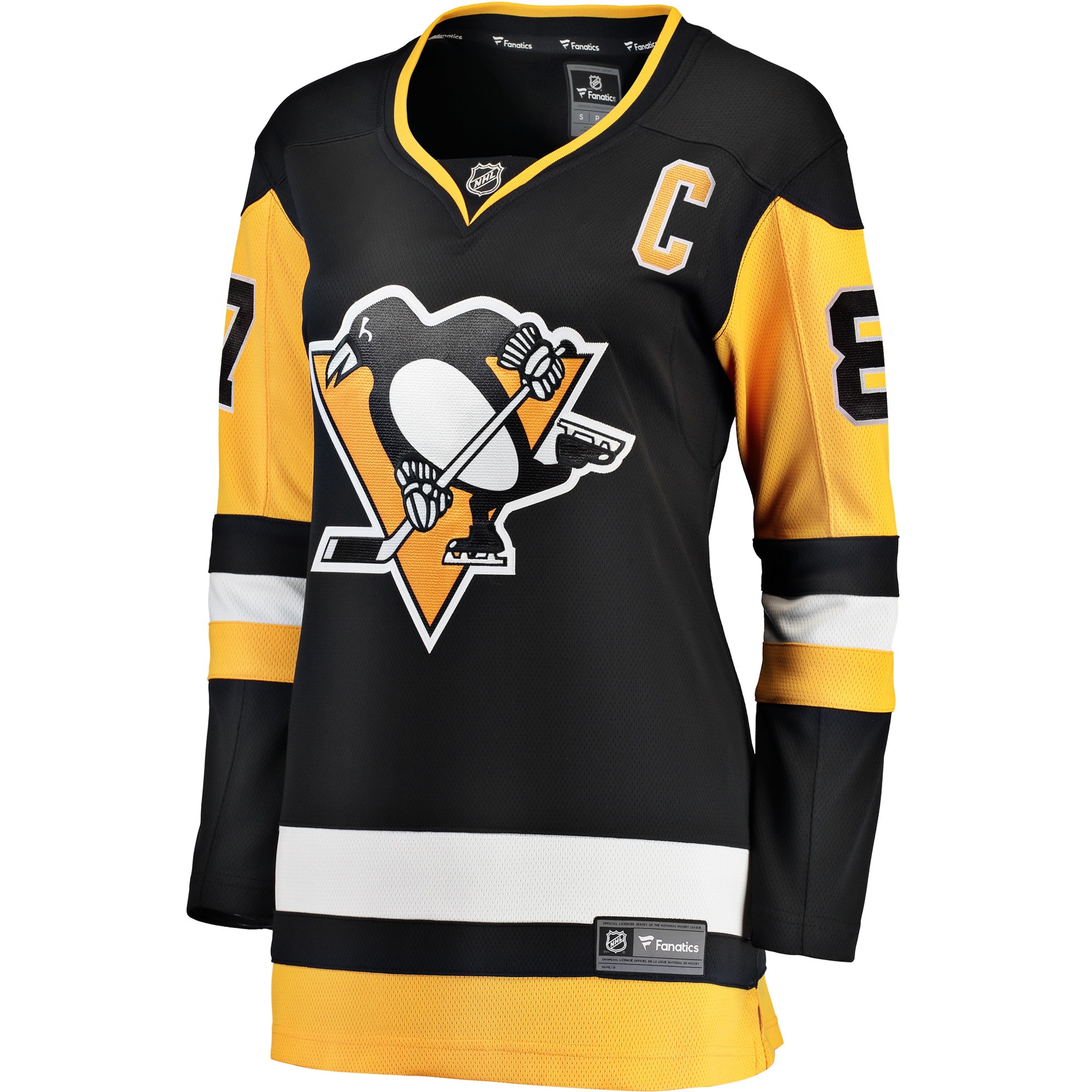 Sidney Crosby Pittsburgh Penguins Fanatics Branded Women's Home Breakaway Player Jersey - Black - vstockx