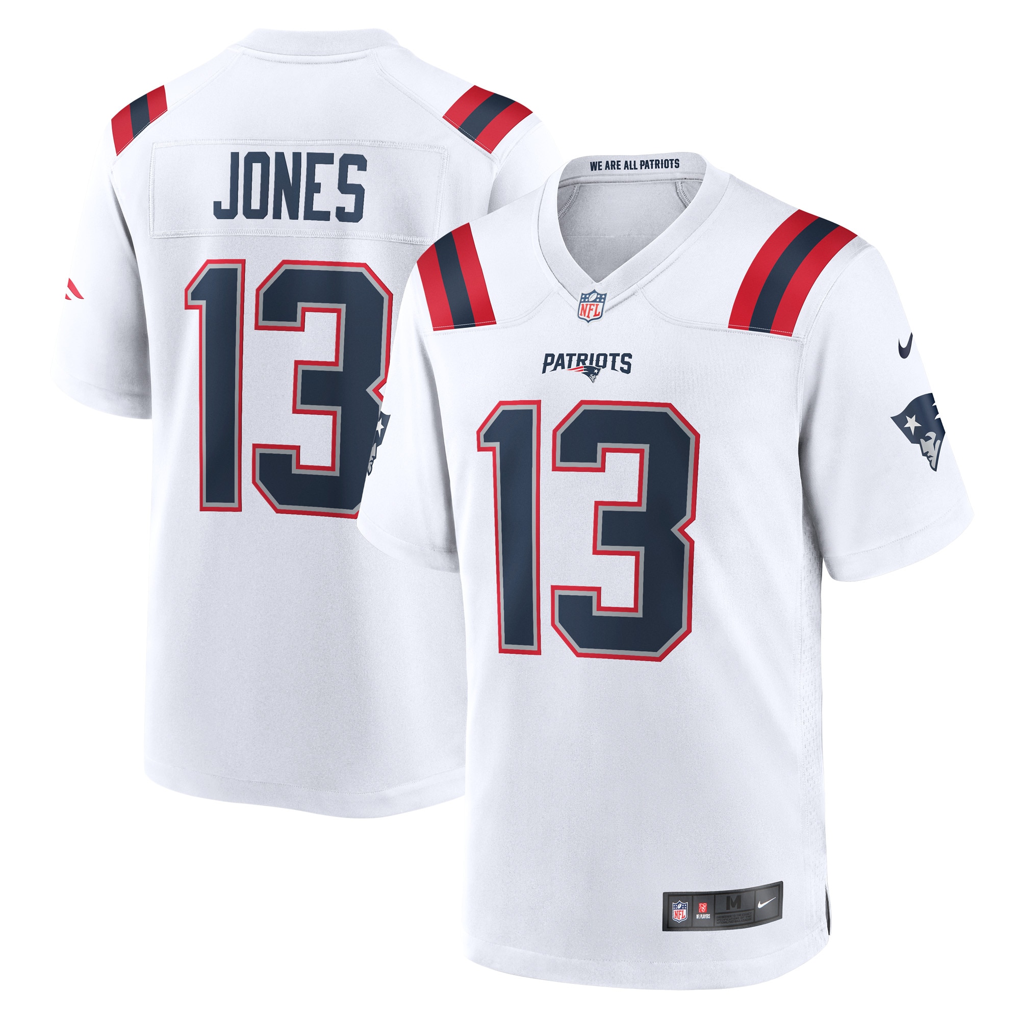 Jack Jones New England Patriots Nike Game Player Jersey - White - vstockx