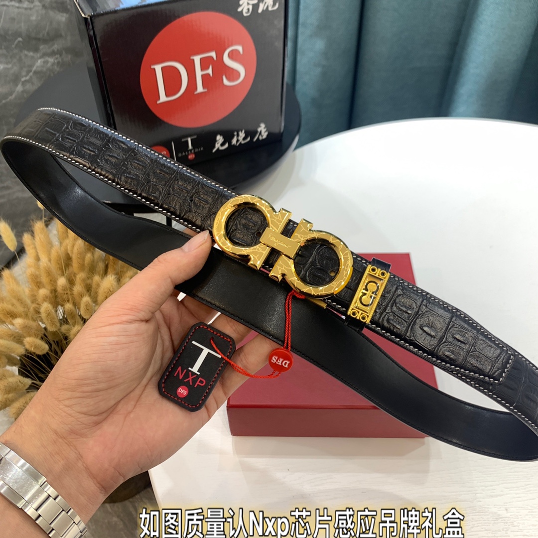 Streetwear Belt Ferragamo 319408 size:3.5cm - vstockx