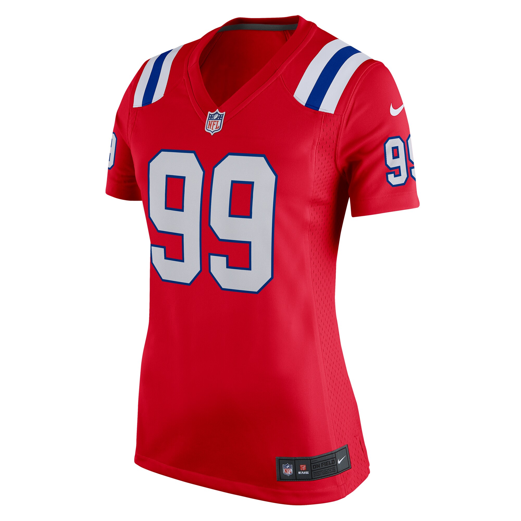 Keion White New England Patriots Nike Women's Alternate Team Game Jersey - Red - vstockx