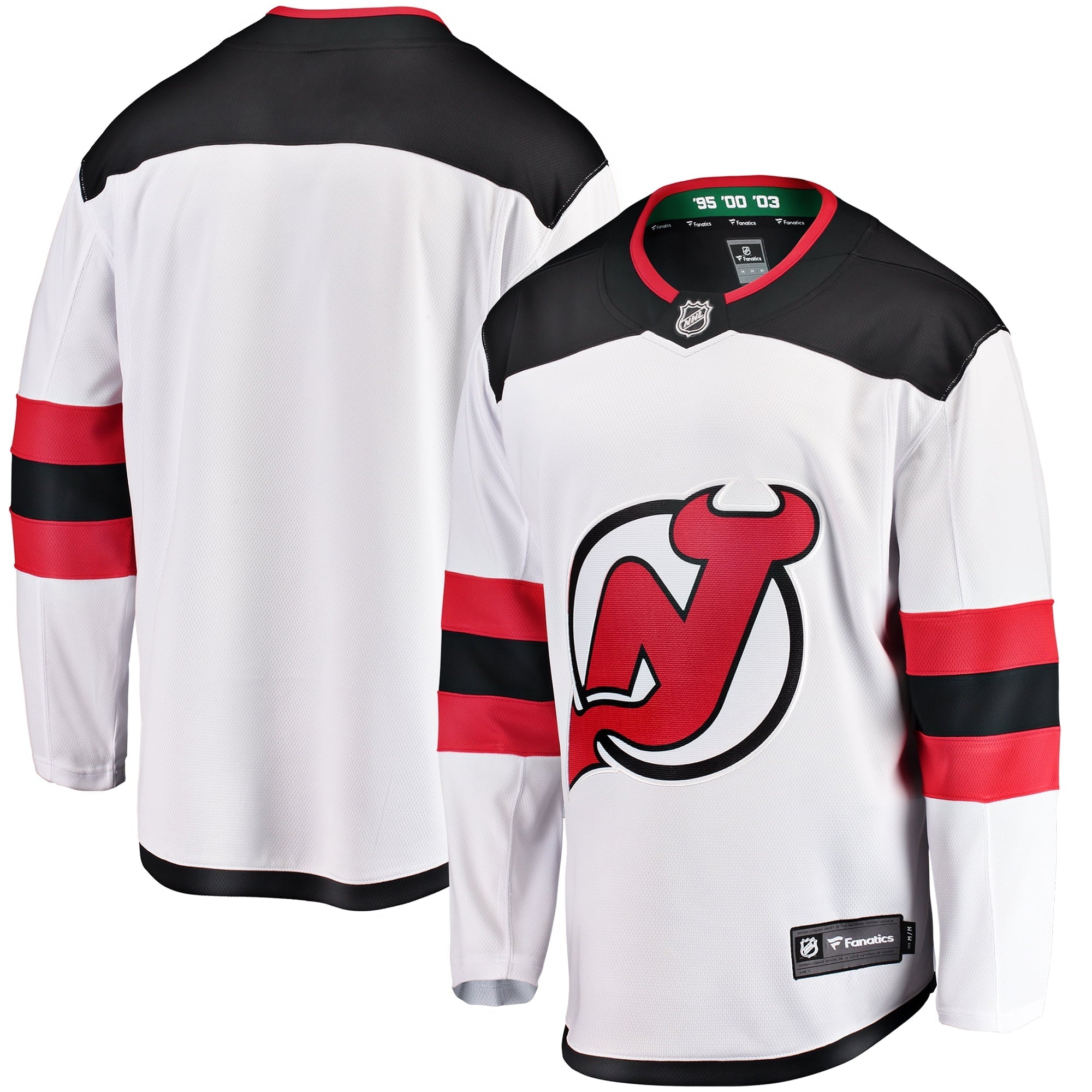 Men's Fanatics Branded White New Jersey Devils Breakaway Away Jersey - vstockx