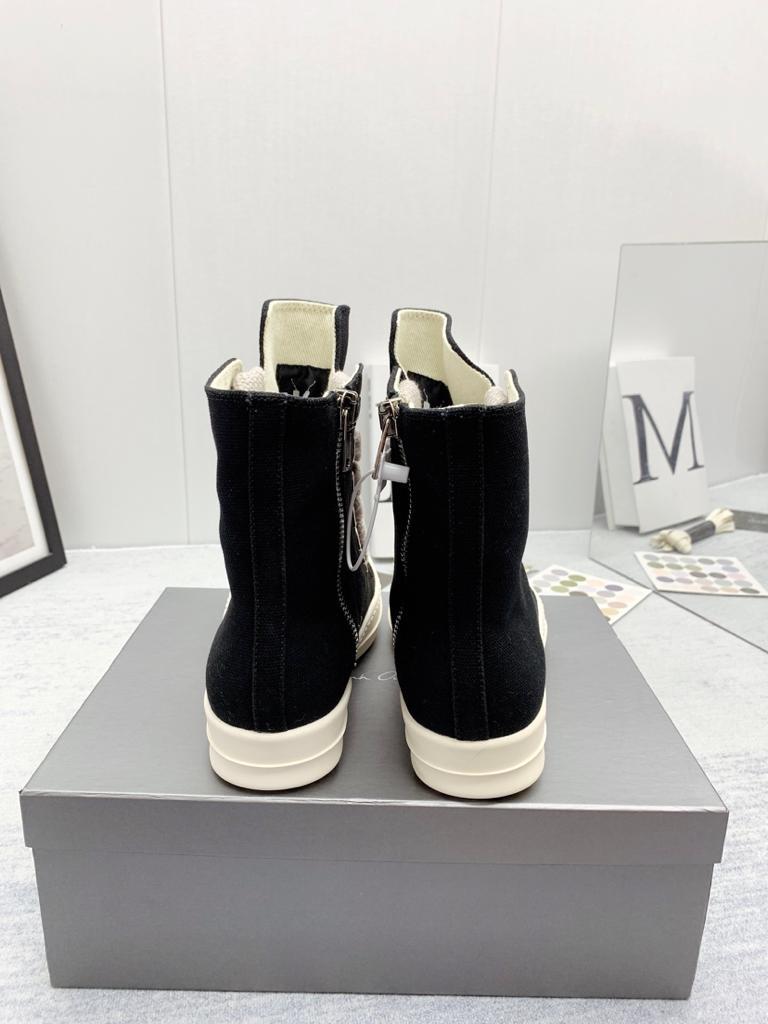 Rick Owens DRKSHDW Jumbo Lace High Black - vstockx