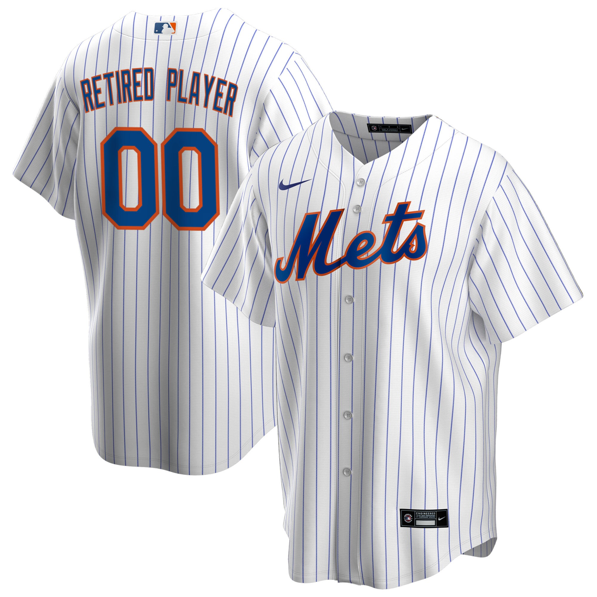 New York Mets Nike Home Pick-A-Player Retired Roster Replica Jersey - White - vstockx