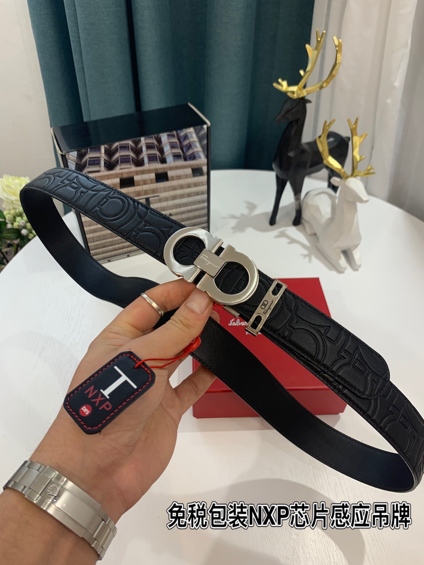 Streetwear Belt Ferragamo 319218 size:3.5cm - vstockx