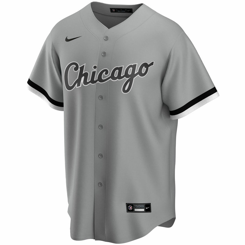 Men's Yoan Moncada Chicago White Sox Gray Road Replica Team Jersey - vstockx