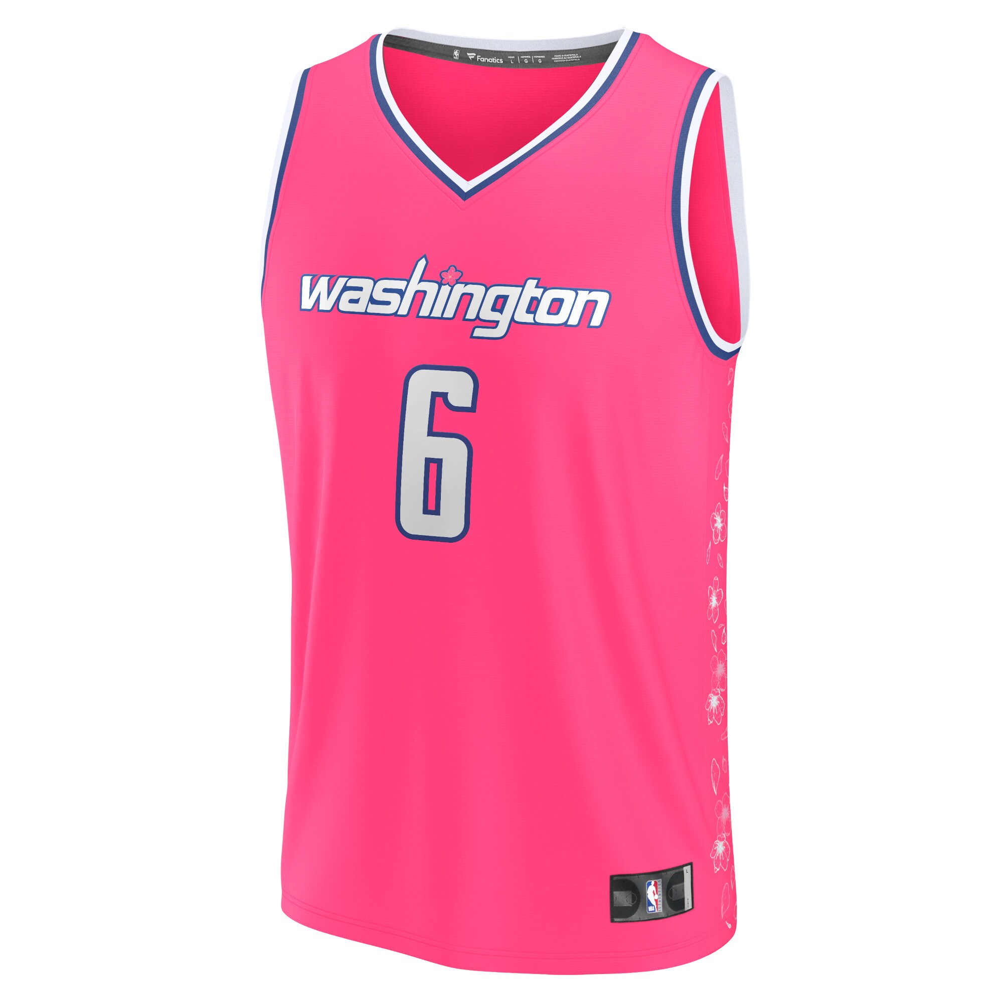 Kristaps Porzingis Washington Wizards Fanatics Branded 2022/23 Fastbreak Jersey - City Edition - Pink - vstockx