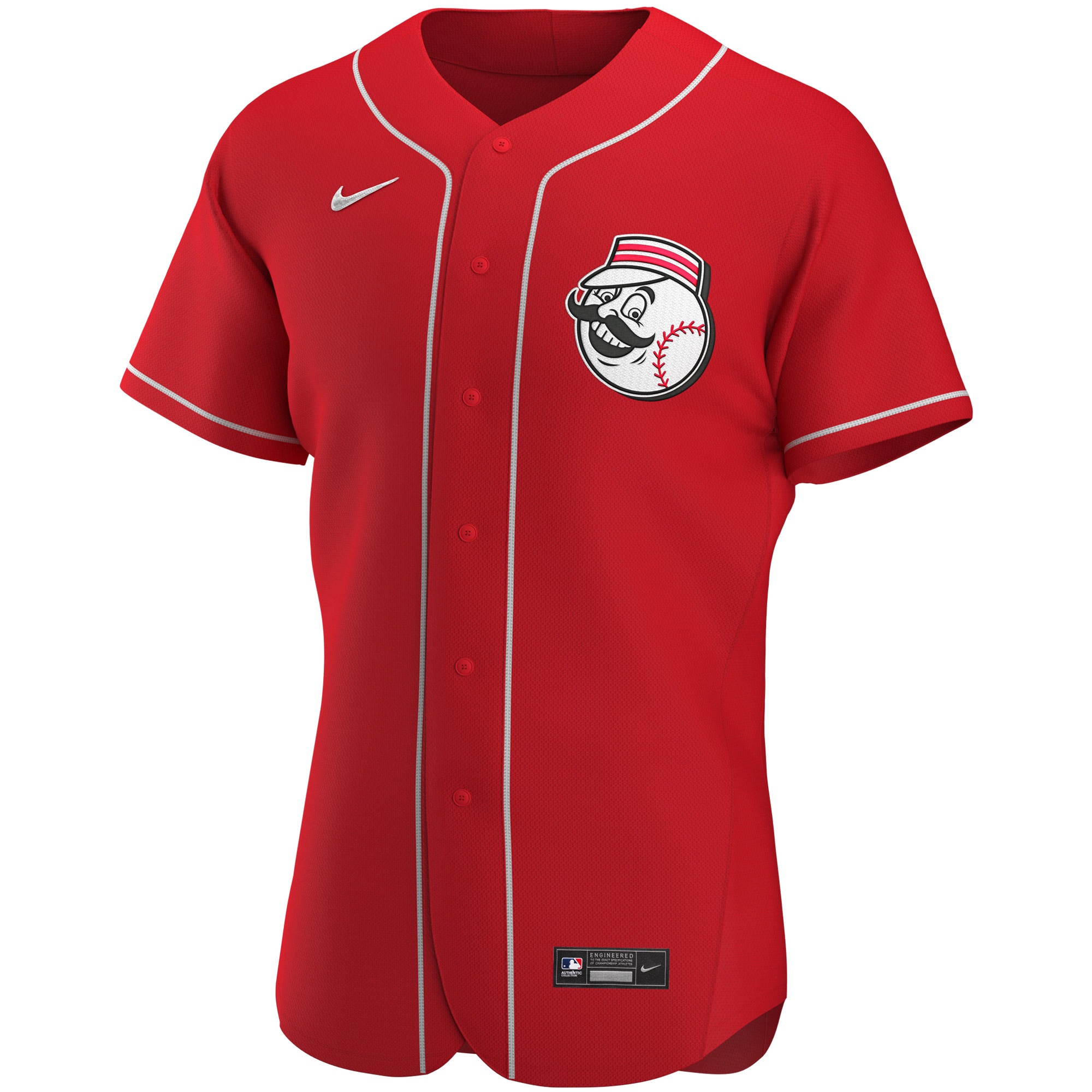 Cincinnati Reds Nike Alternate Authentic Team Logo Jersey - Scarlet - vstockx