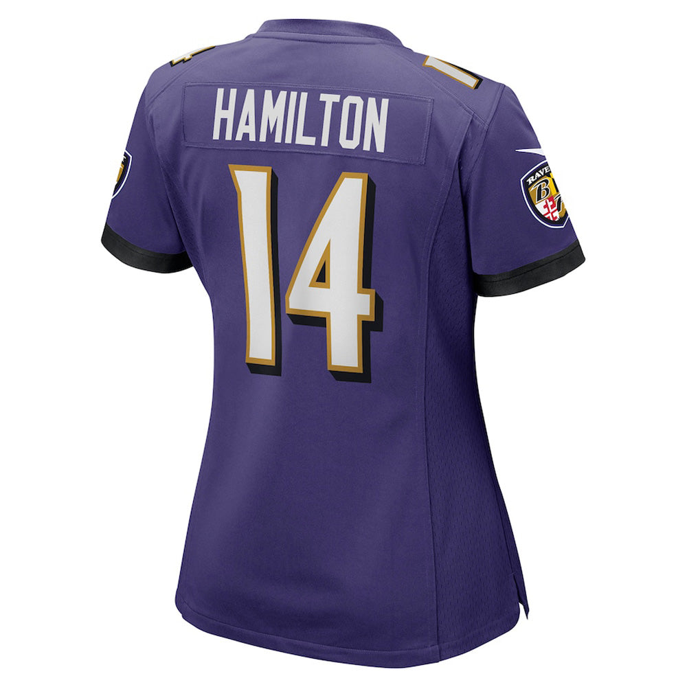 Women's Baltimore Ravens Kyle Hamilton Game Jersey - Purple - vstockx