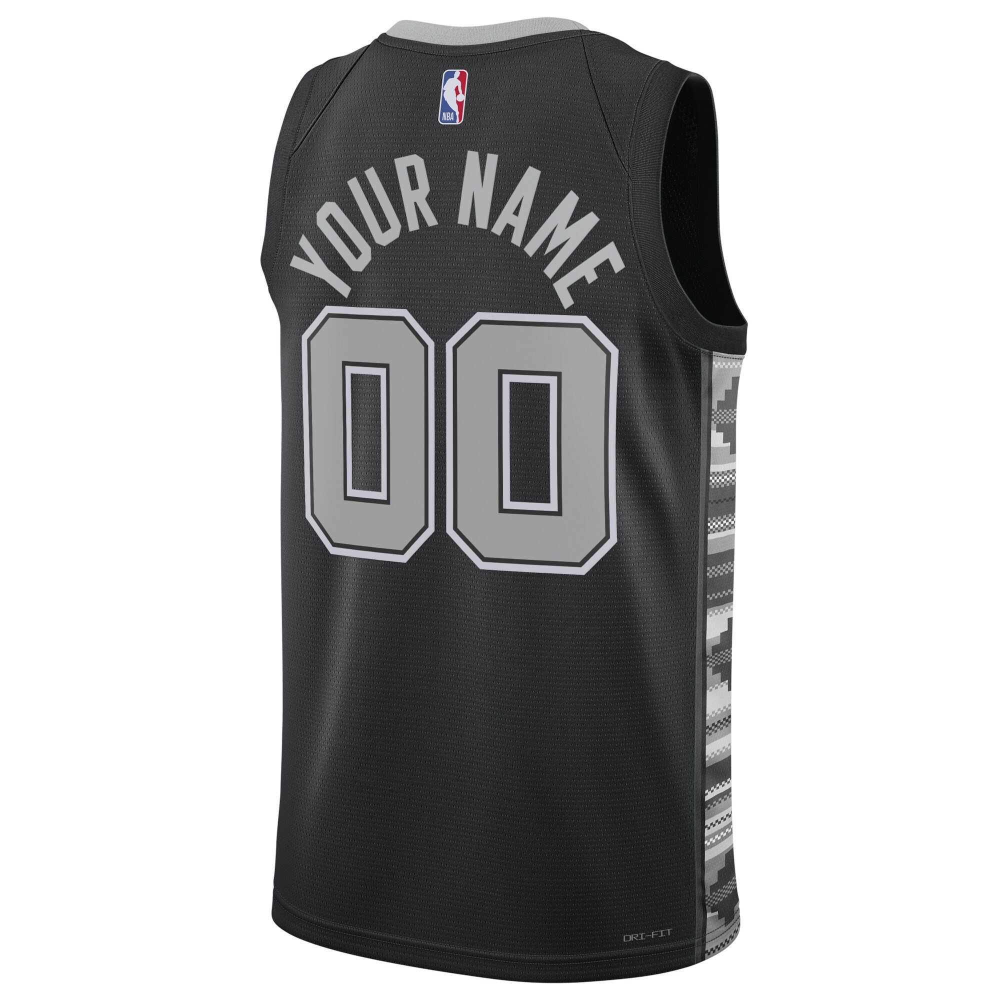 San Antonio Spurs Jordans Brand Unisex 2022/23 Swingman Custom Jersey - Statement Edition - Black - vstockx