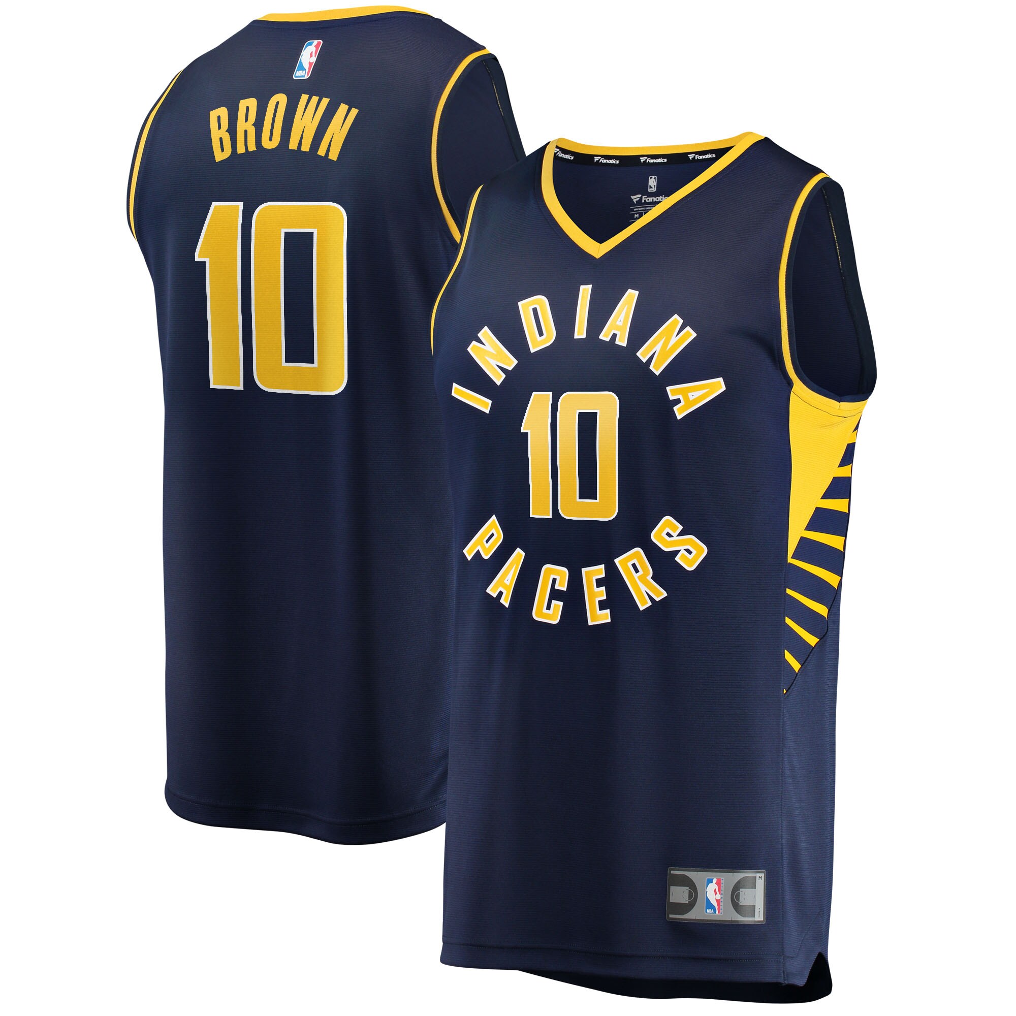 Kendall Brown Indiana Pacers Fanatics Branded 2021/22 Fast Break Replica Jersey - Icon Edition - Navy - vstockx
