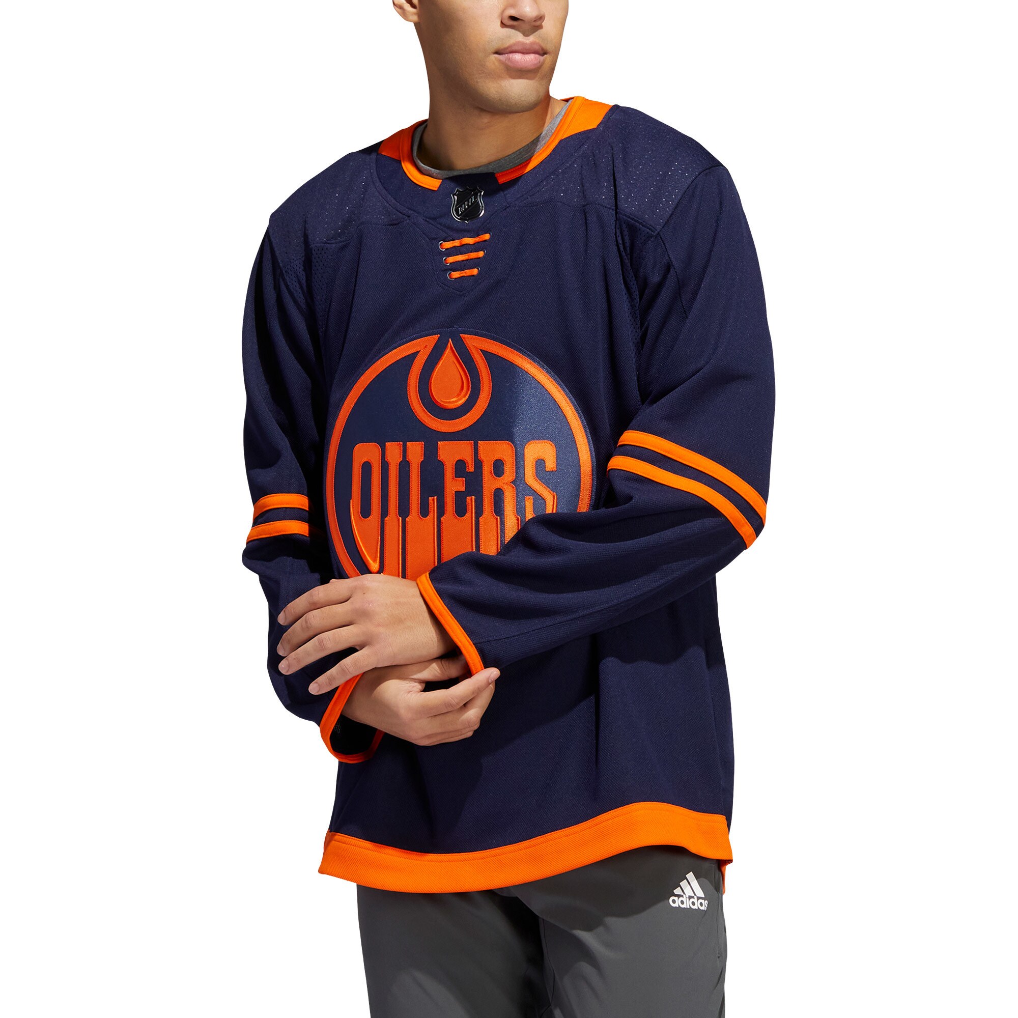 Edmonton Oilers adidas Alternate Primegreen Authentic Pro Custom Jersey - Navy - vstockx