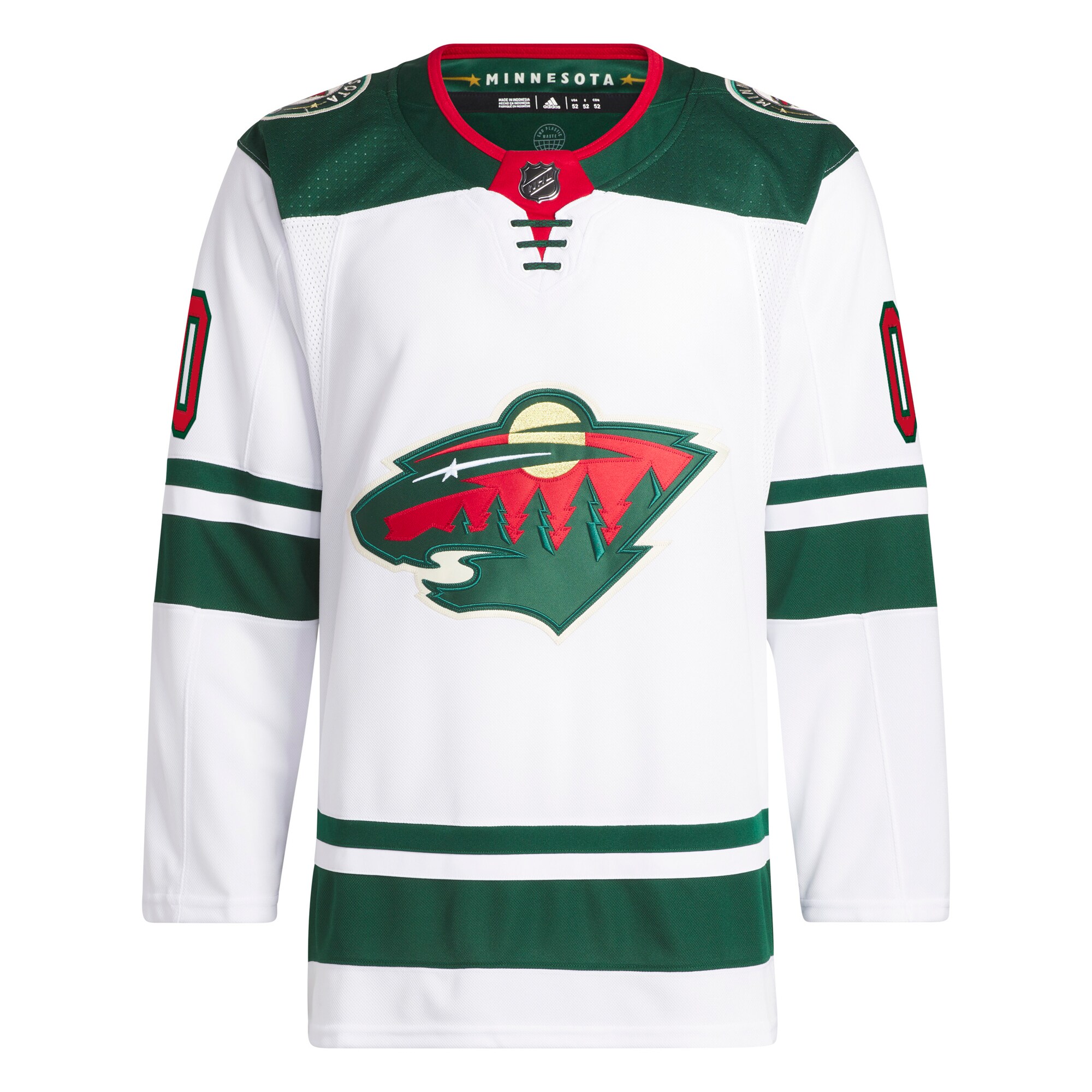 Minnesota Wild adidas Away Custom Primegreen Authentic Pro Jersey White - vstockx