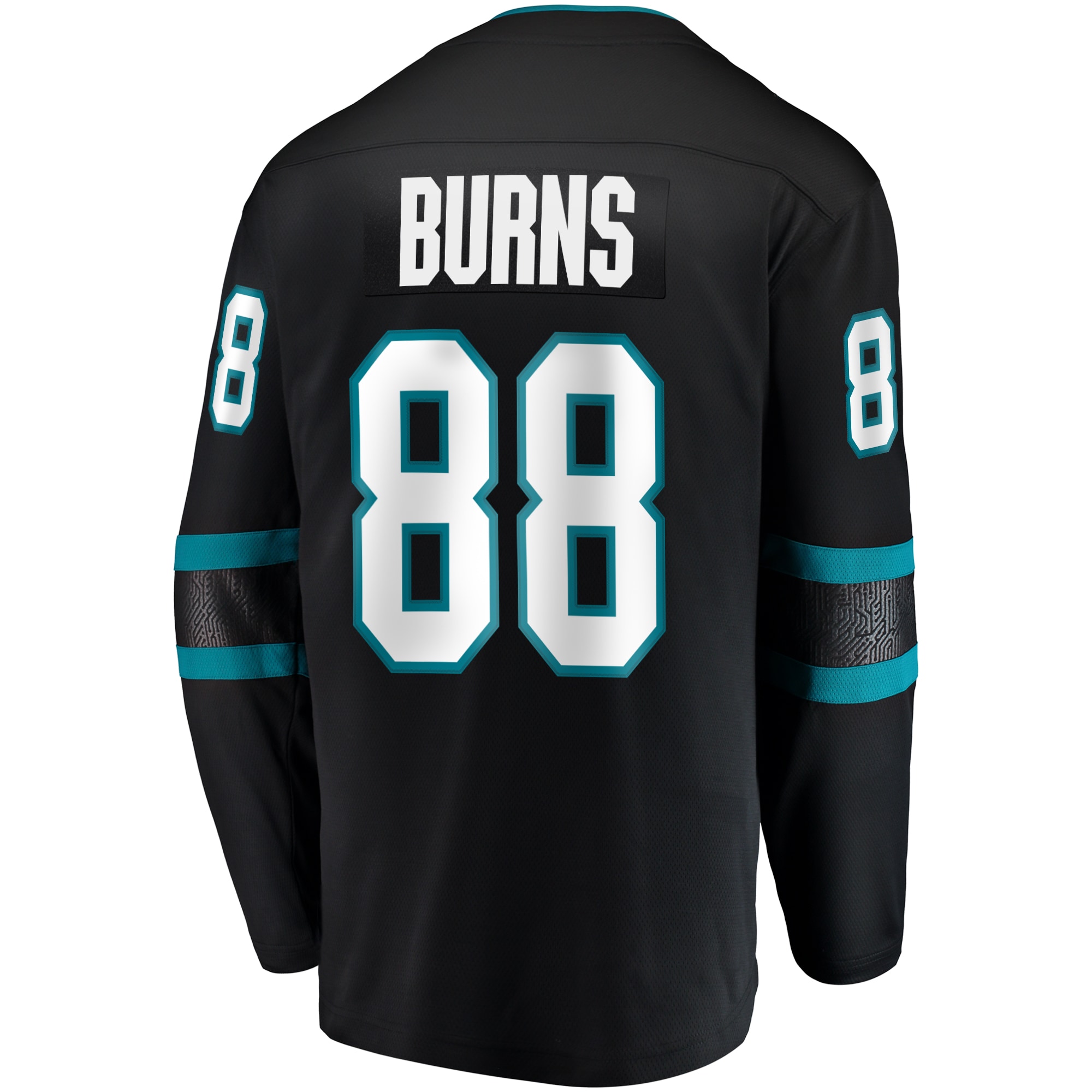 Brent Burns San Jose Sharks Fanatics Branded Alternate Breakaway Player Jersey - Black - vstockx