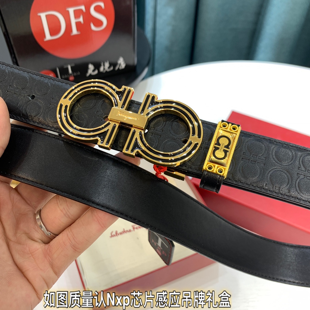 Streetwear Belt Ferragamo 319637 size:3.5cm - vstockx