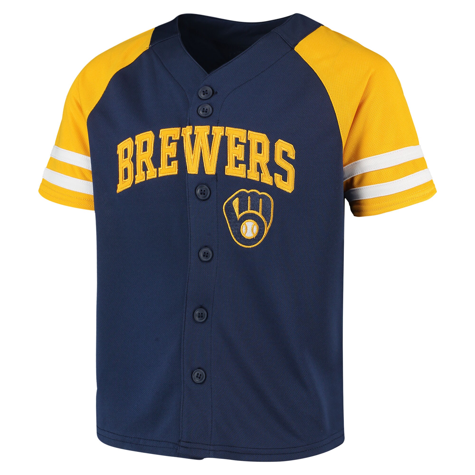 Milwaukee Brewers Youth Team Jersey - Navy/Gold - vstockx