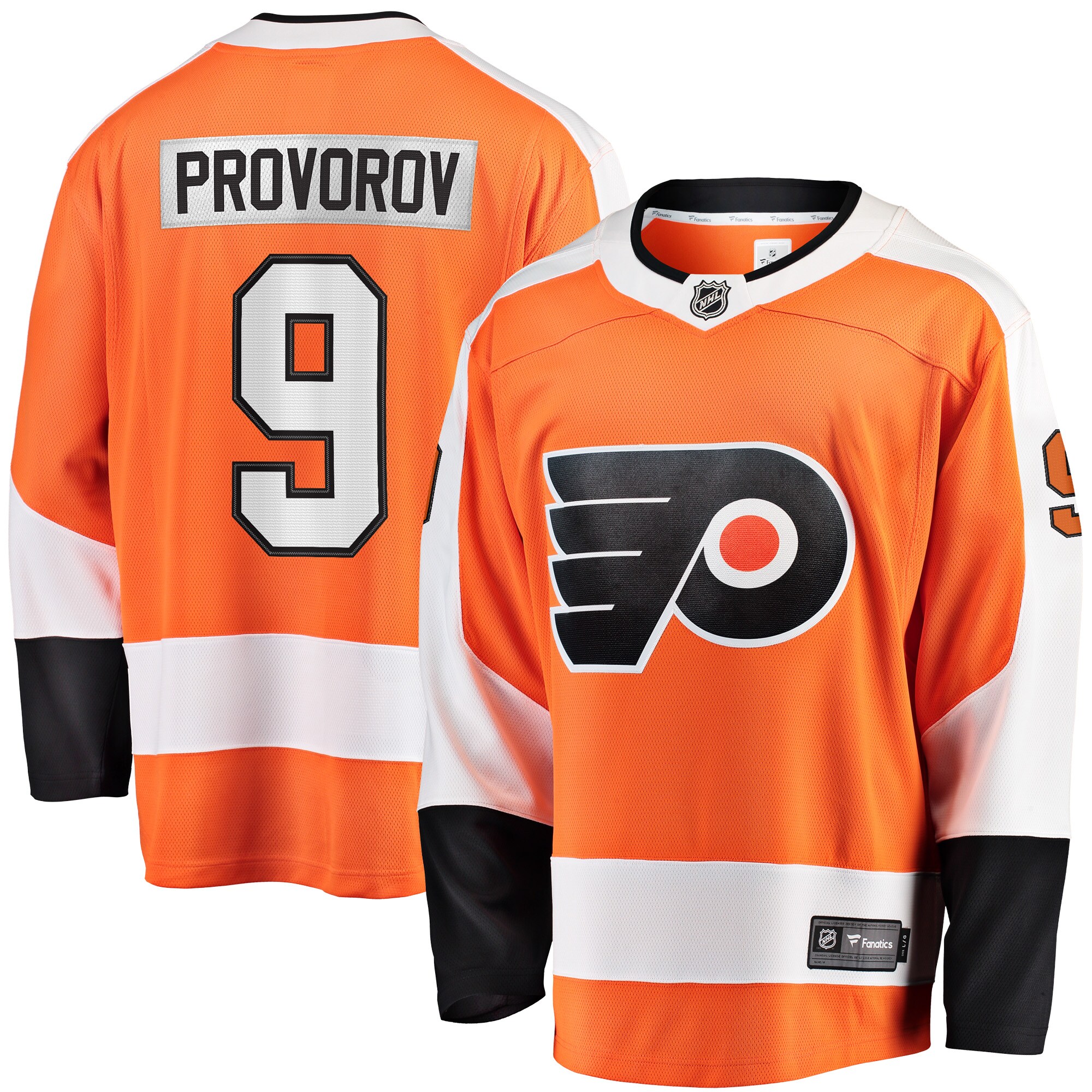 Ivan Provorov Philadelphia Flyers Fanatics Branded Home Breakaway Jersey - Orange - vstockx