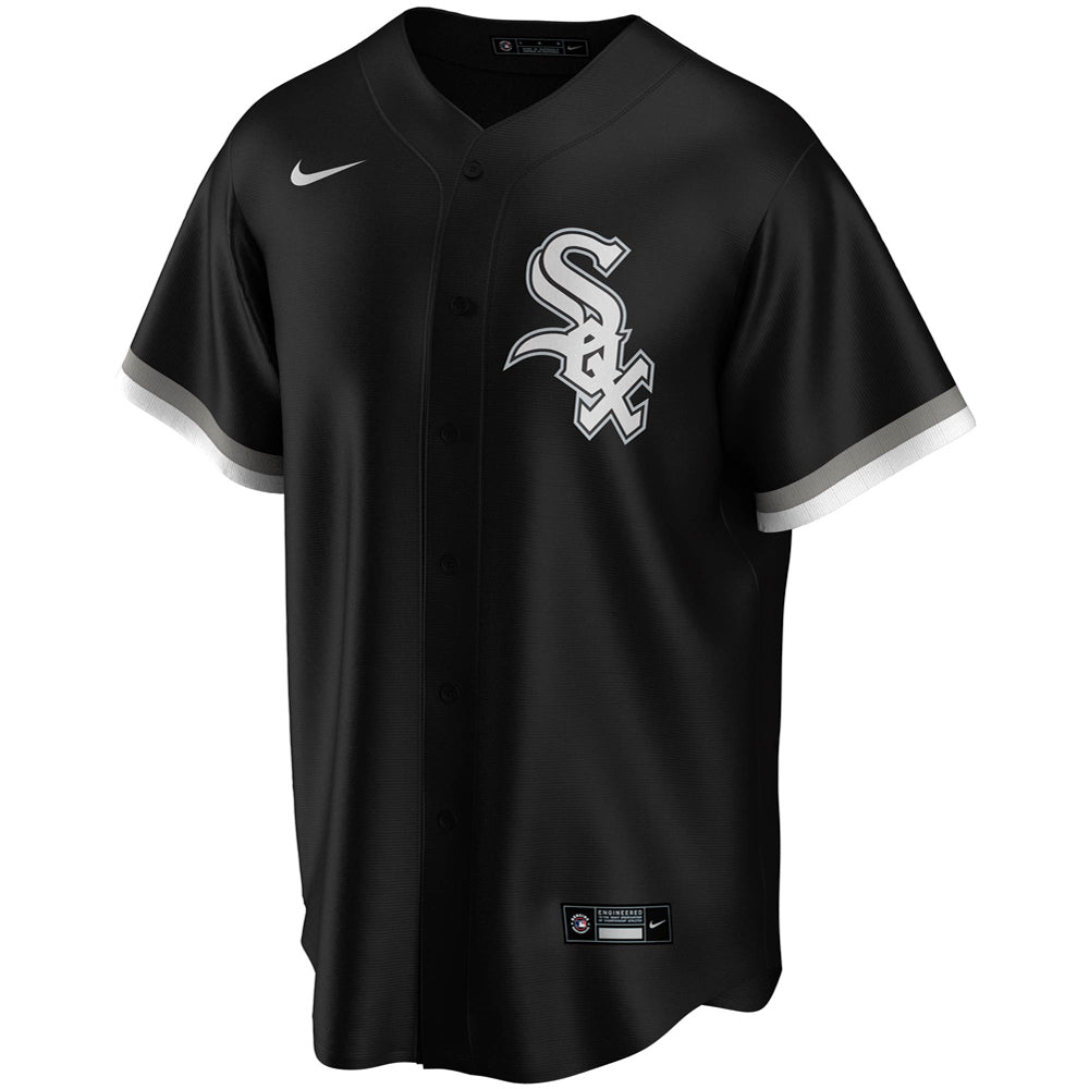 Youth Chicago White Sox Yoan Moncada Alternate Player Jersey - Black - vstockx