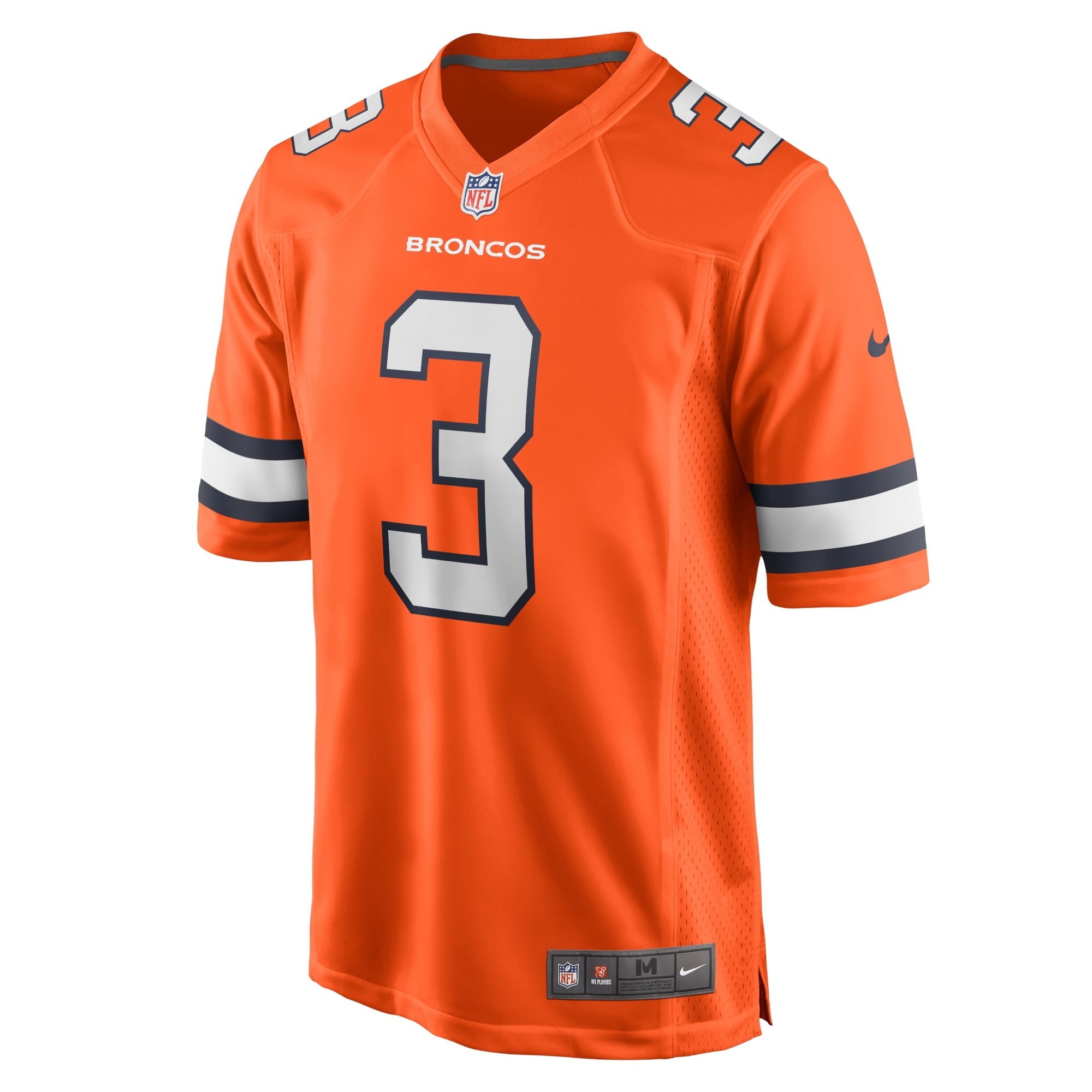 Men's Nike Russell Wilson Orange Denver Broncos Alternate Game Jersey - vstockx