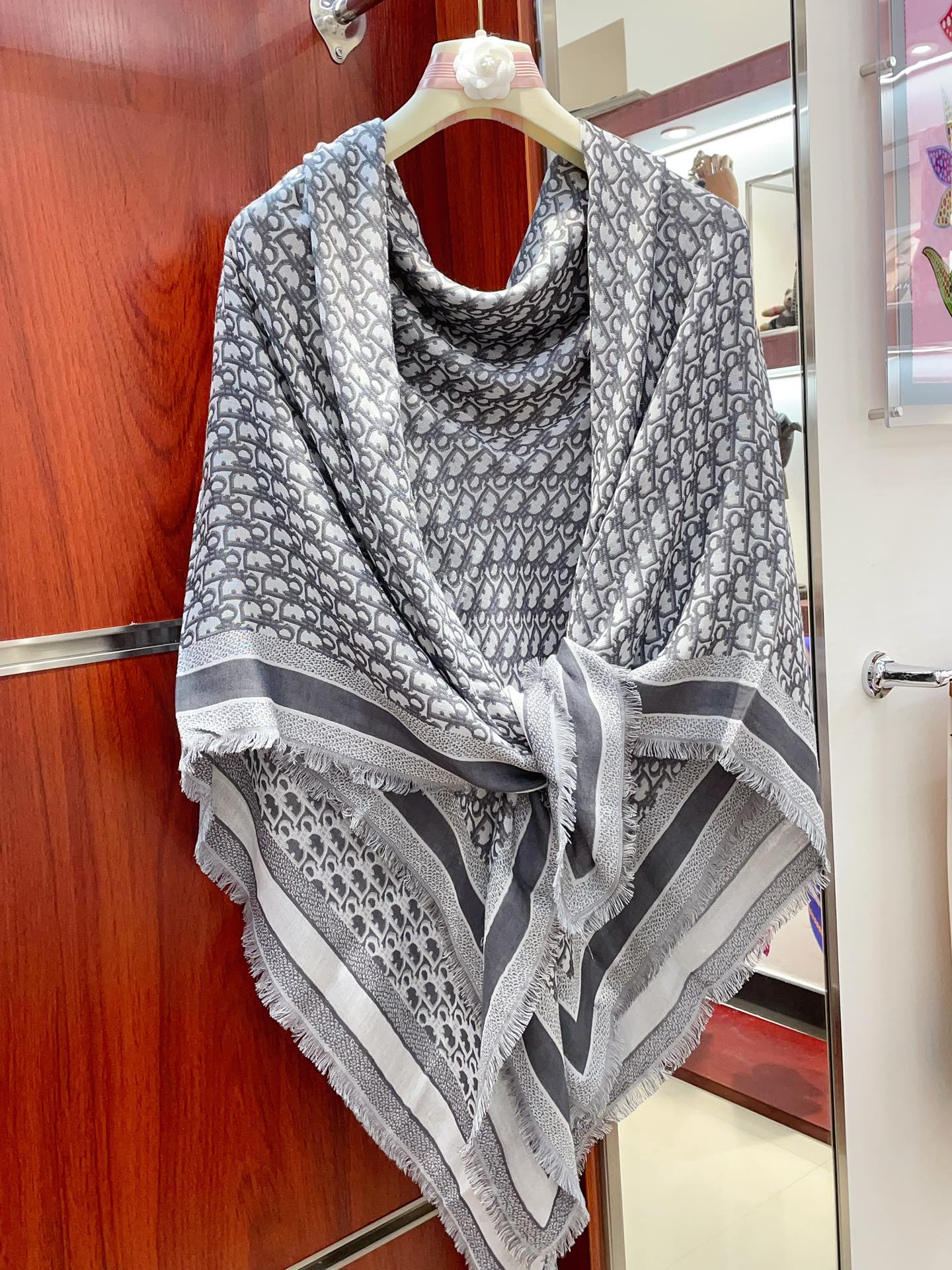 Streetwear Scarf Dior 328757 SIZE:140cm*140cm - vstockx