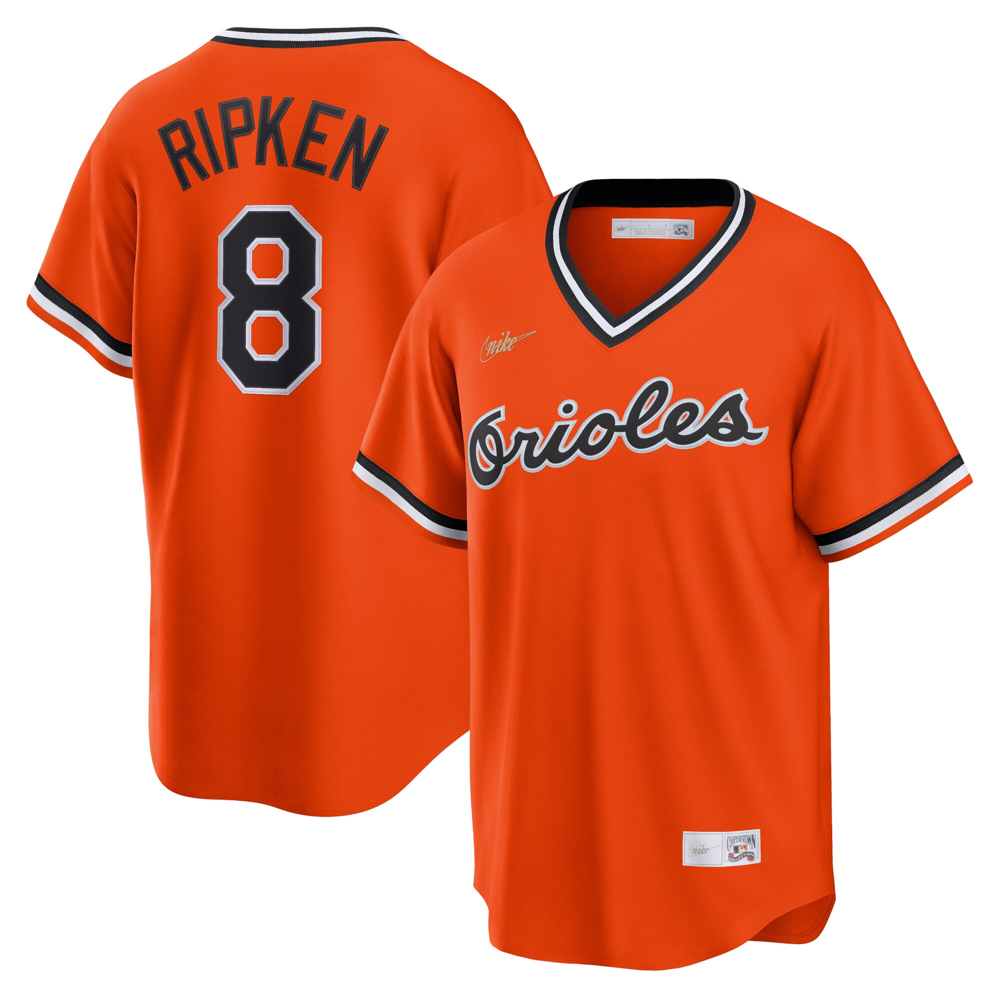 Cal Ripken Jr. Baltimore Orioles Nike Alternate Cooperstown Collection Player Jersey - Orange - vstockx
