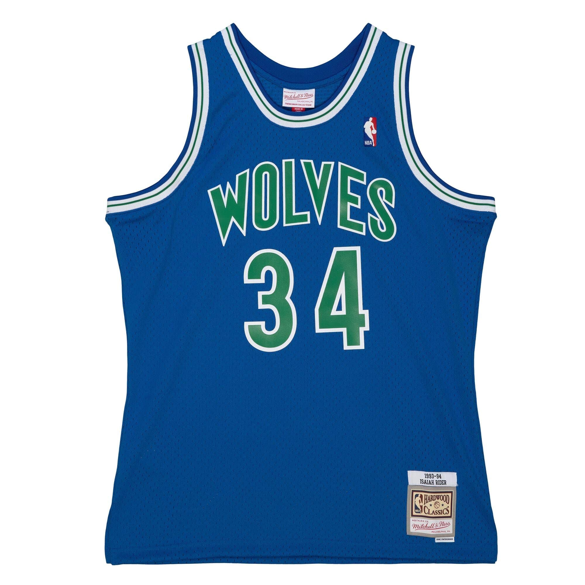 Dark Swingman Isaiah Rider Jr Minnesota Timberwolves 1993-94 Jersey - vstockx