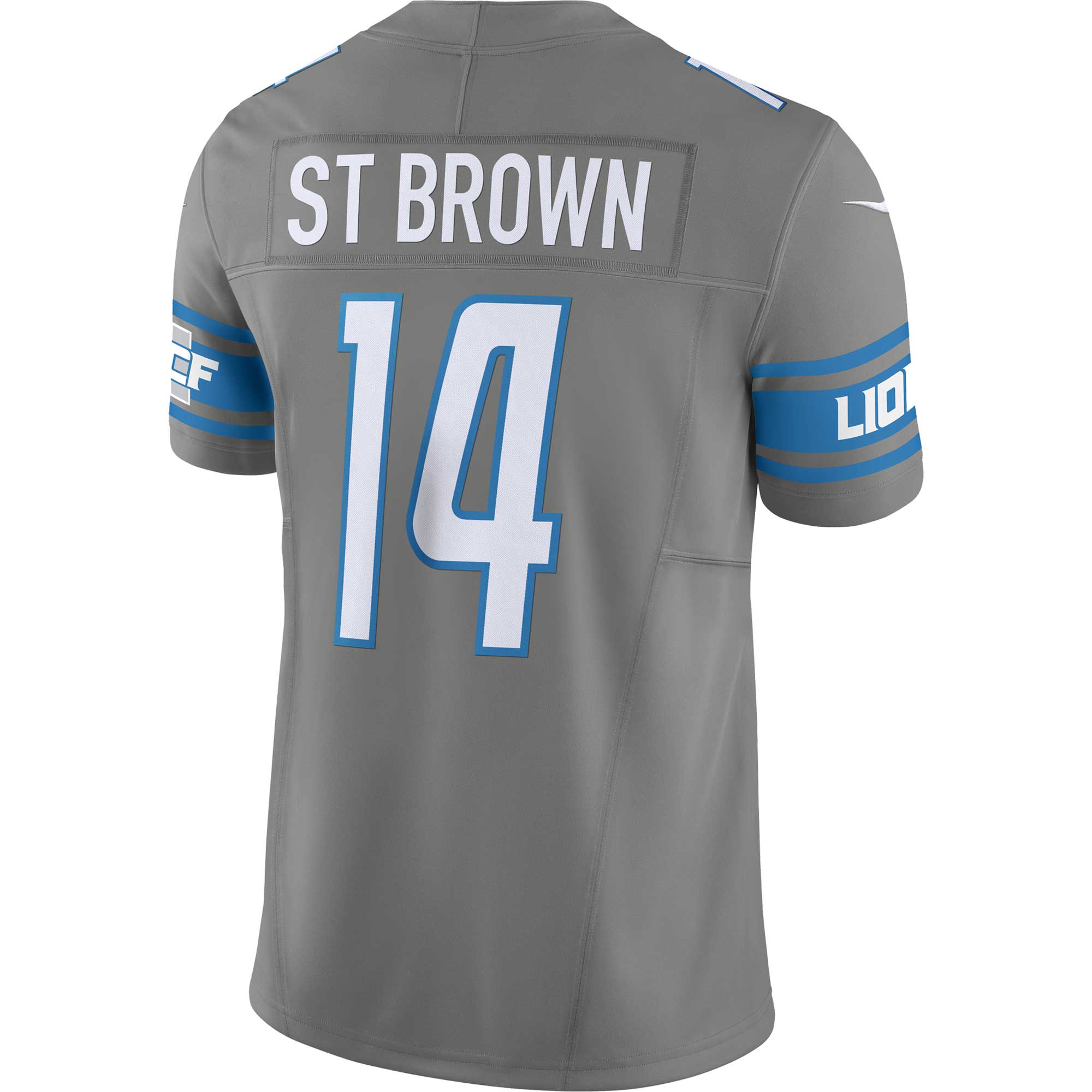 Amon-Ra St. Brown Detroit Lions Nike Vapor F.U.S.E. Limited Jersey - Silver - vstockx