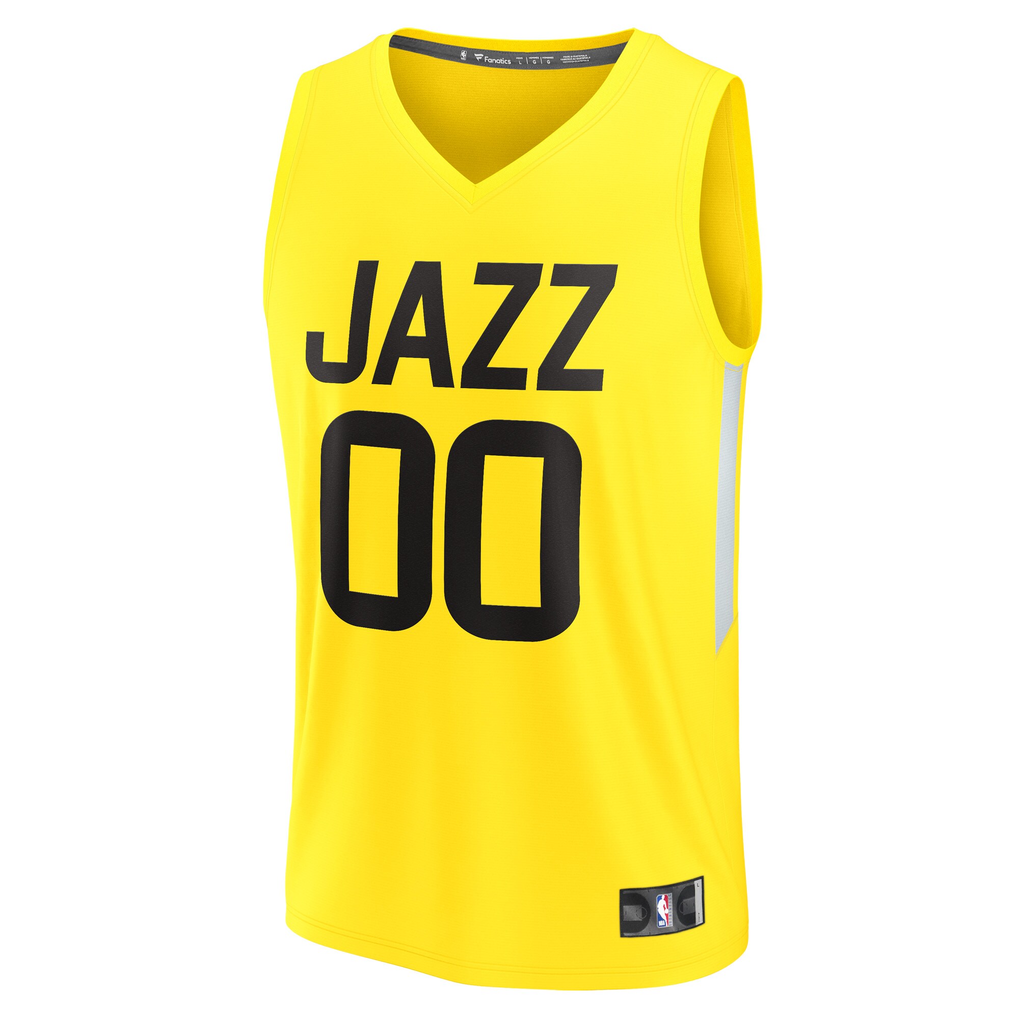 Utah Jazz Fanatics Branded 2022/23 Fast Break Replica Custom Jersey - Icon Edition - Yellow - vstockx