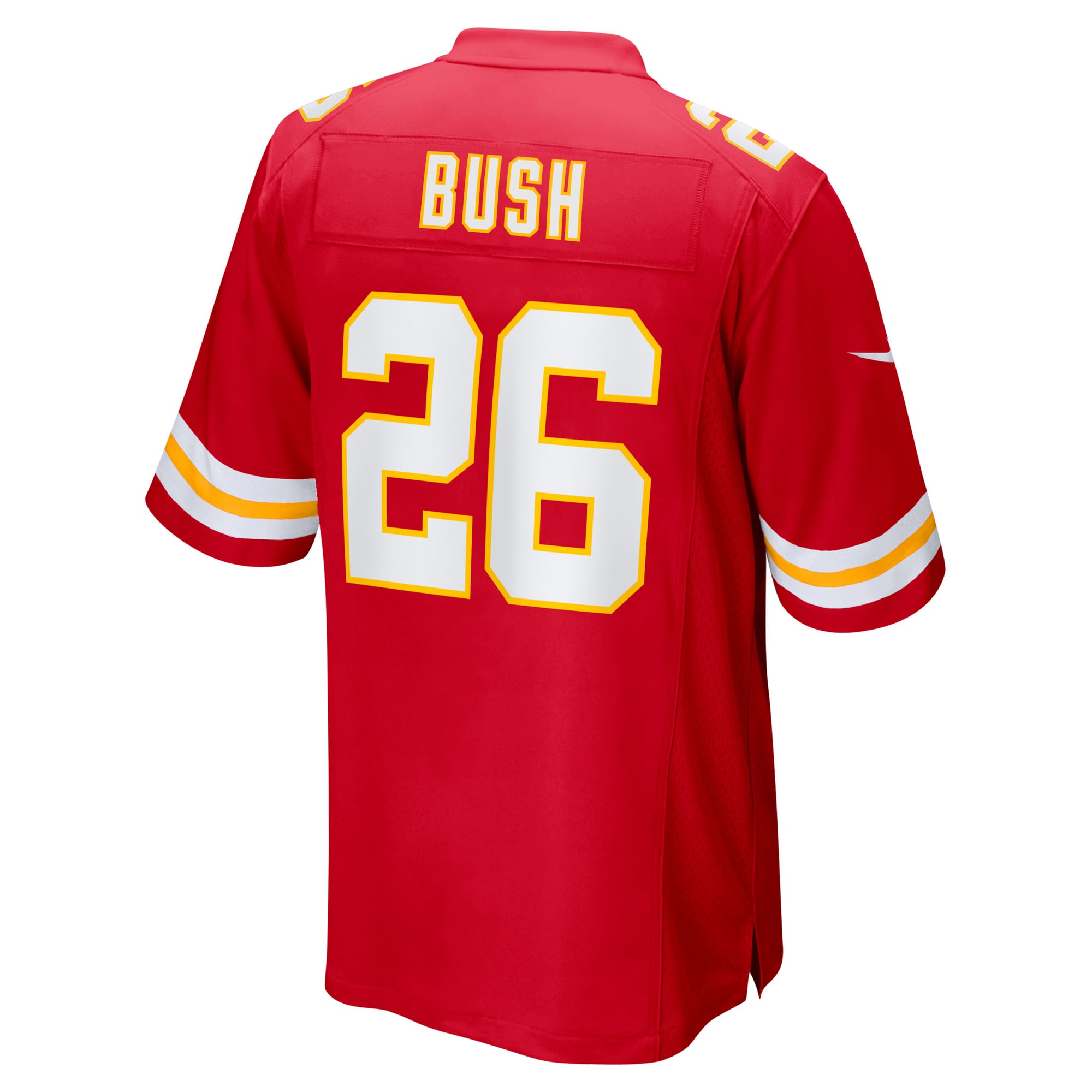 Men's Nike Deon Bush Red Kansas City Chiefs Game Player Jersey - vstockx