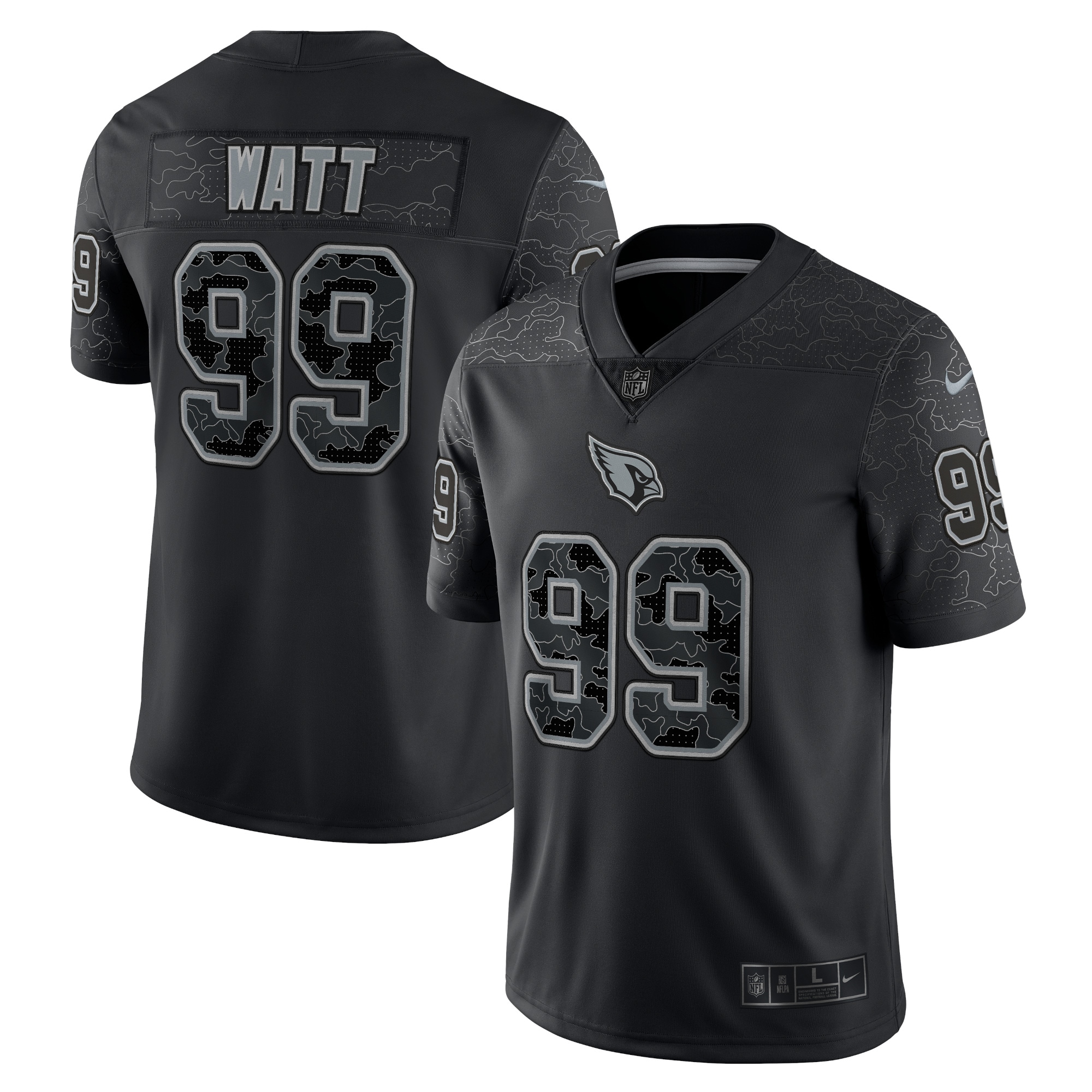 J.J. Watt Arizona Cardinals Nike RFLCTV Limited Jersey - Black - vstockx