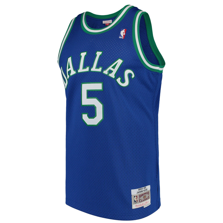 Men's Dallas Mavericks Jason Kidd Mitchell & Ness Blue Swingman Jersey - vstockx