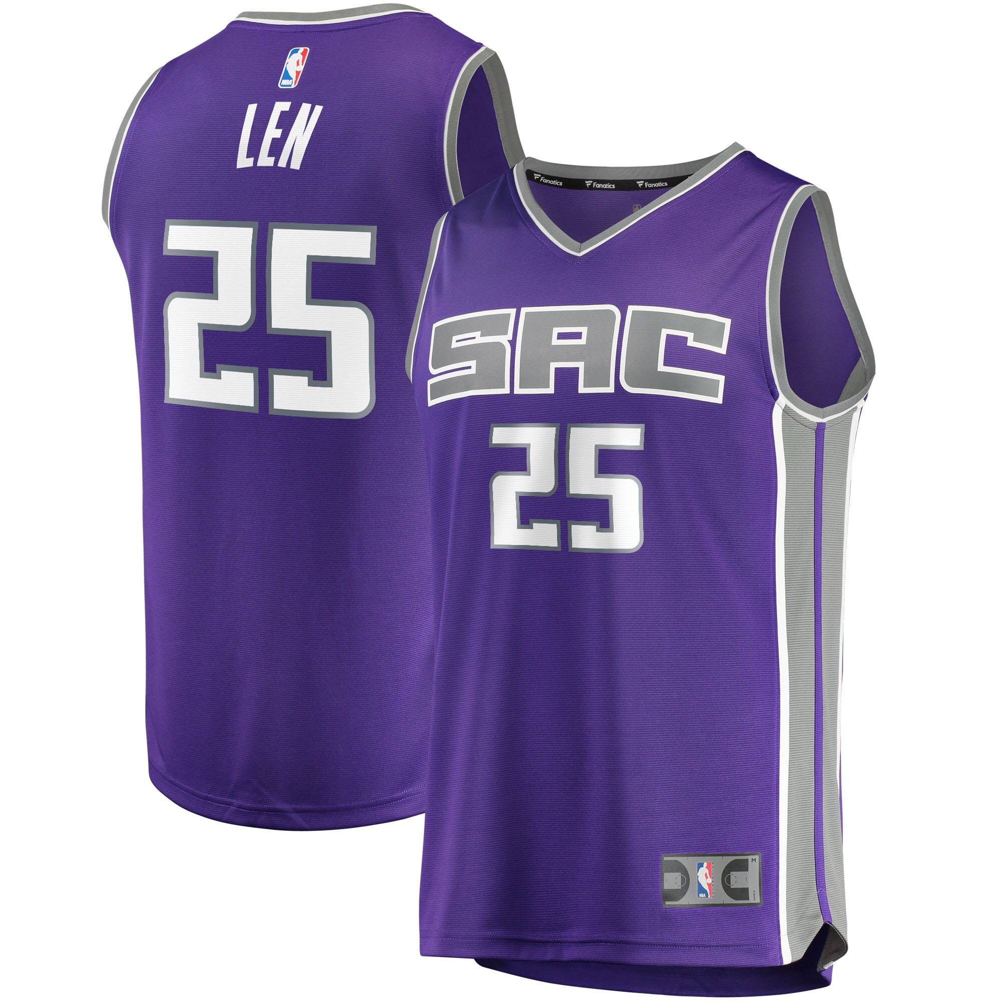 Alex Len Sacramento Kings Fanatics Branded 2021/22 Fast Break Replica Jersey - Icon Edition - Purple - vstockx