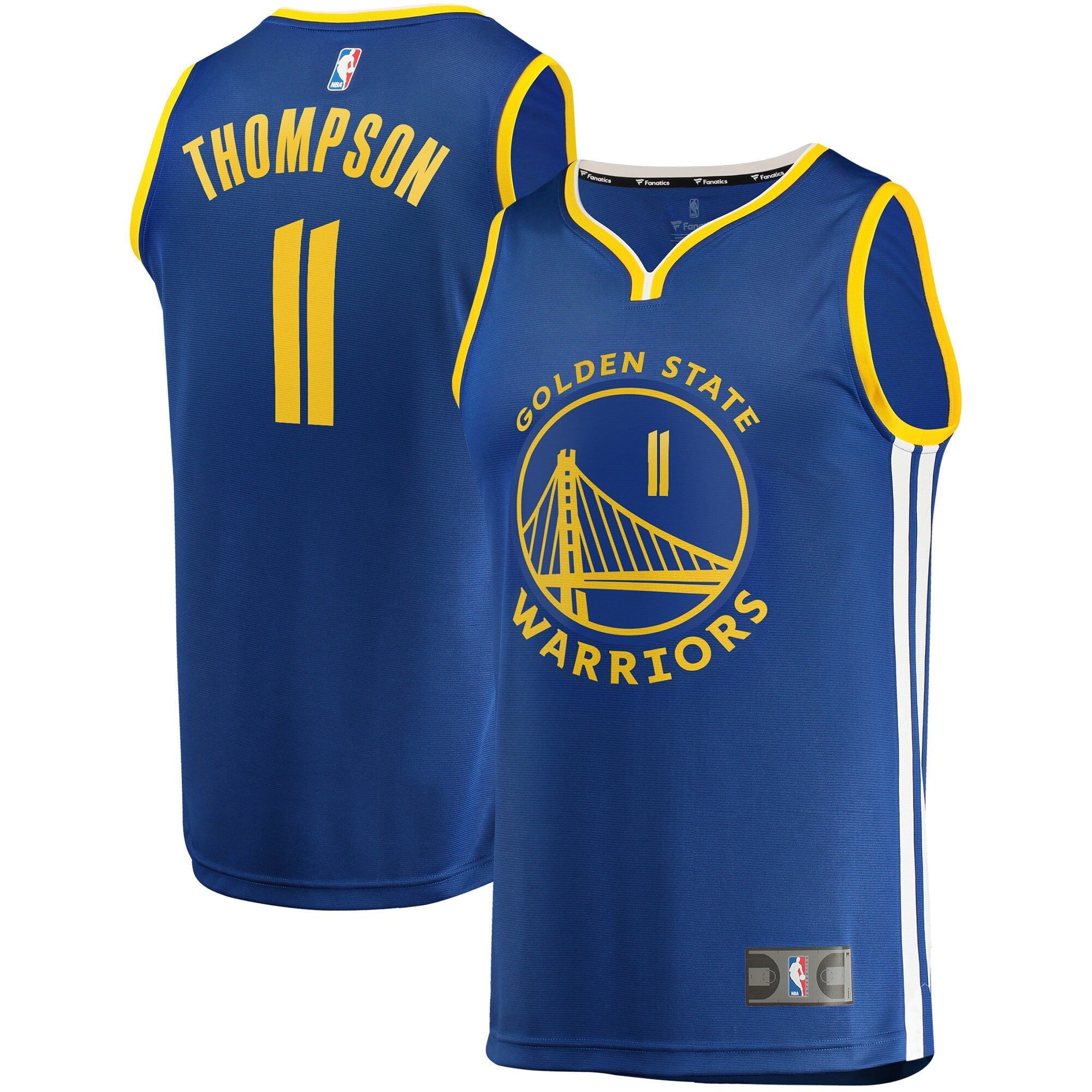 Men's Fanatics Branded Klay Thompson Royal Golden State Warriors 2022/23 Fast Break Replica Player Jersey - Icon Edition - vstockx