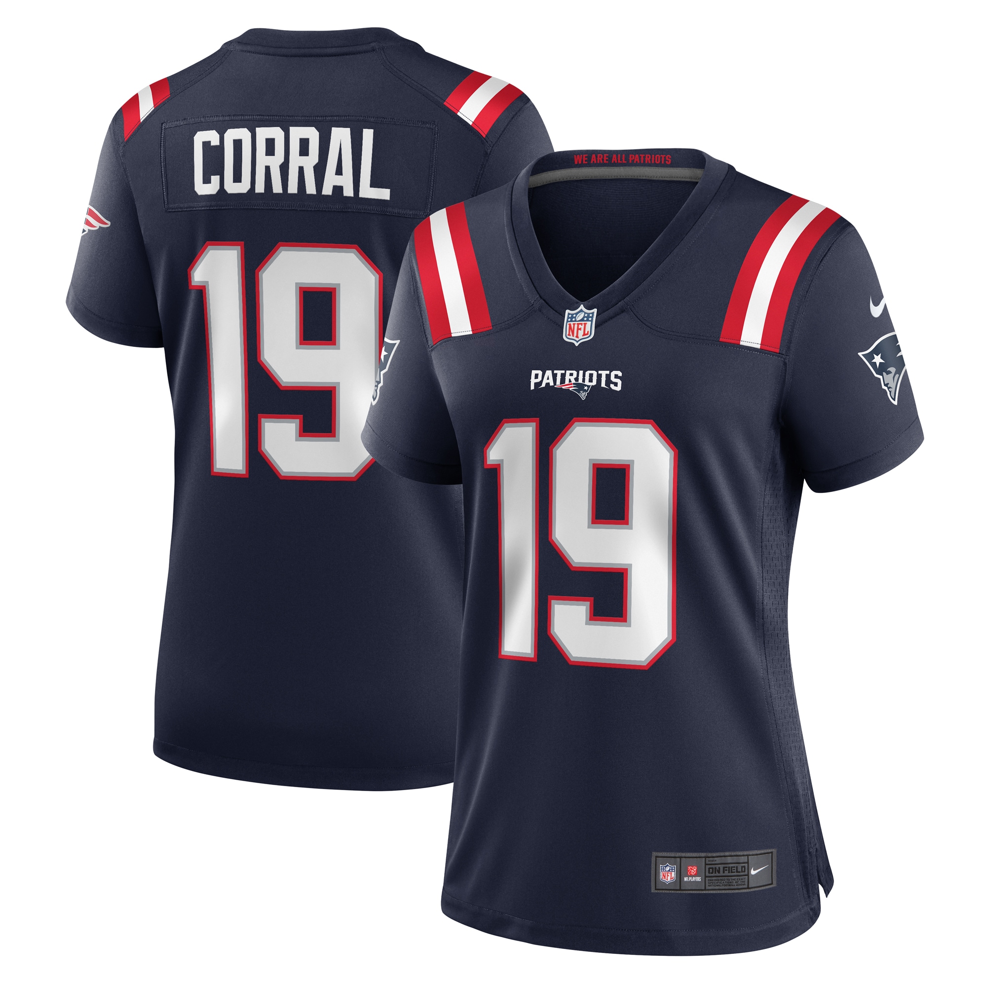 Matt Corral New England Patriots Nike Women's Team Game Jersey - Navy - vstockx