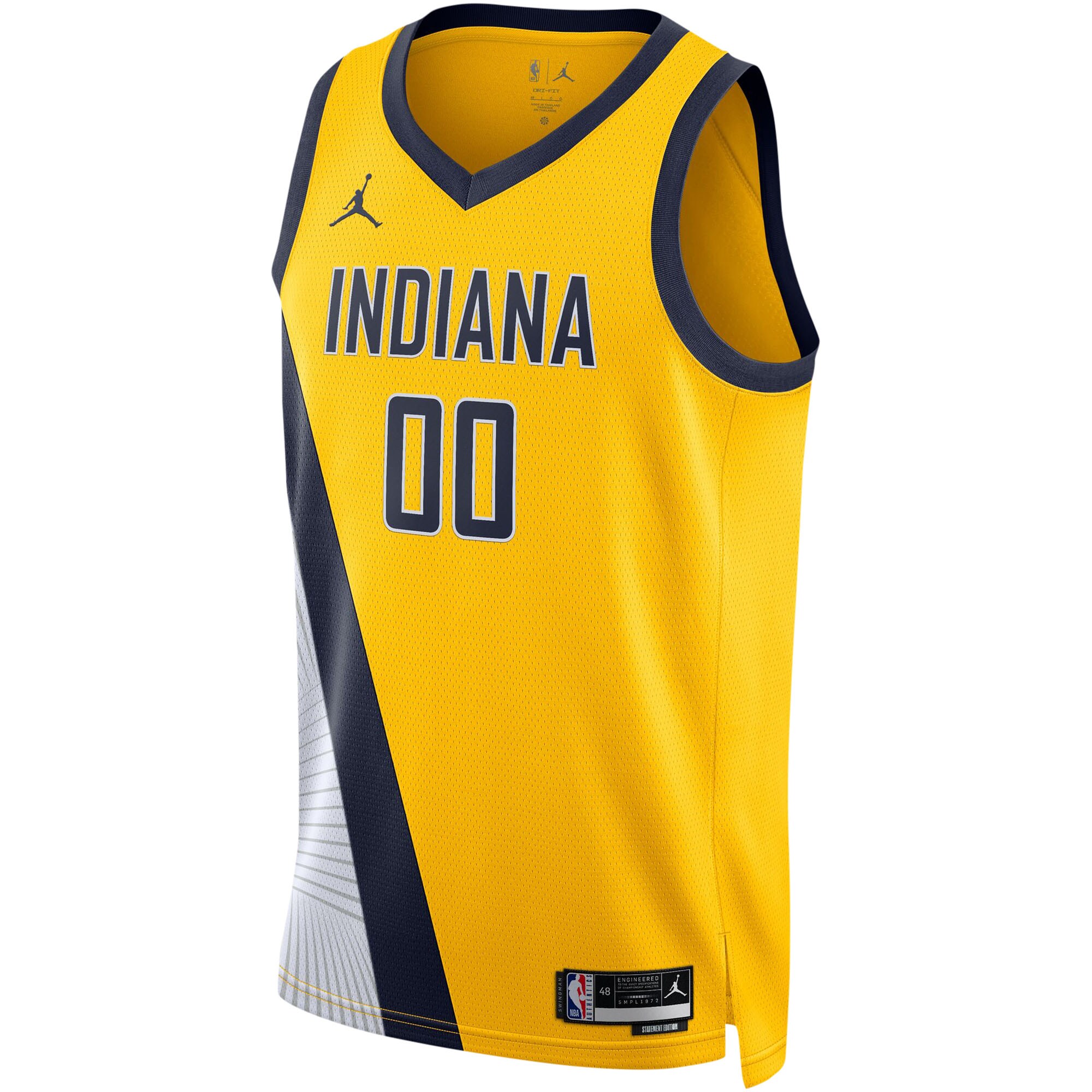 Bennedict Mathurin Indiana Pacers Jordans Brand Unisex Swingman Jersey - Statement Edition - Gold - vstockx