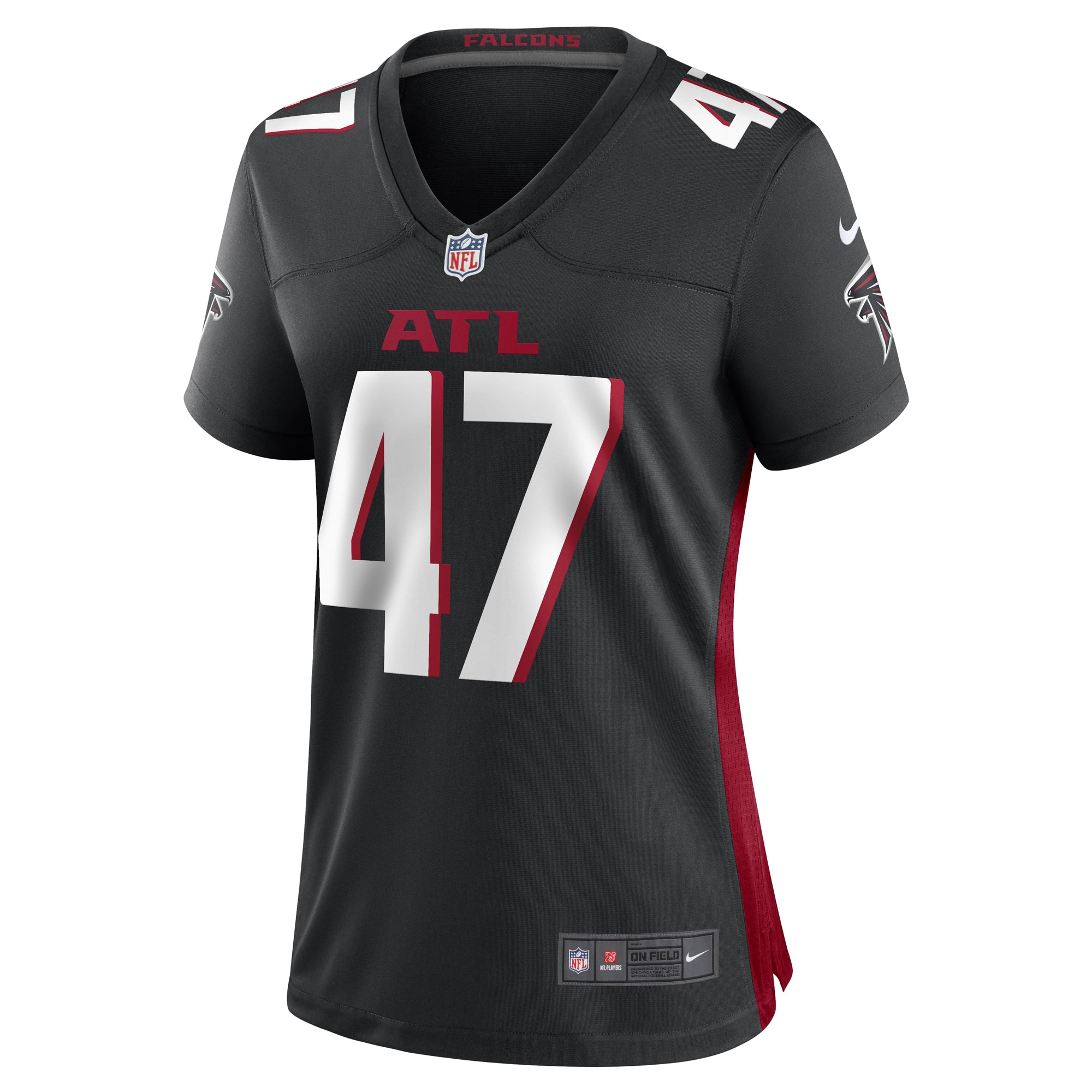 Arnold Ebiketie Atlanta Falcons Nike Women's Game Player Jersey - Black - vstockx