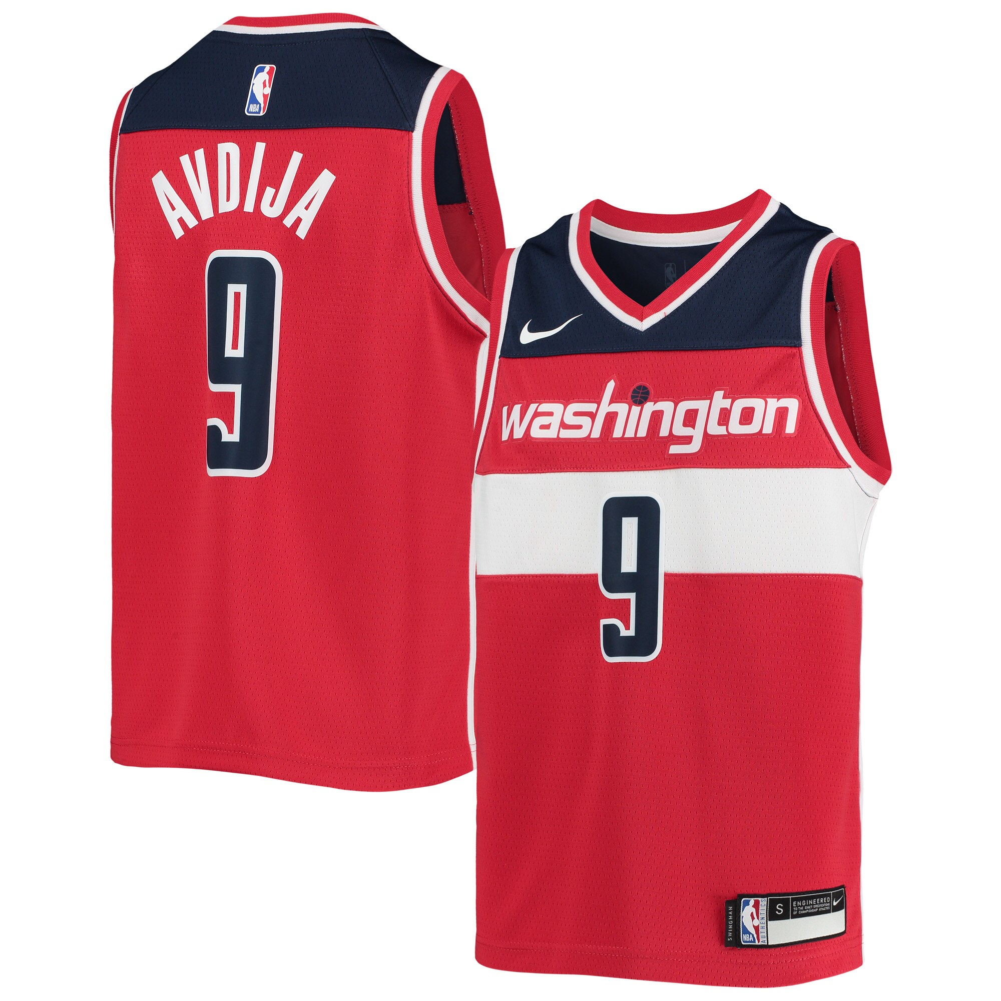 Deni Avdija Washington Wizards Nike Youth 2020/21 Swingman Jersey - Red - Icon Edition - vstockx