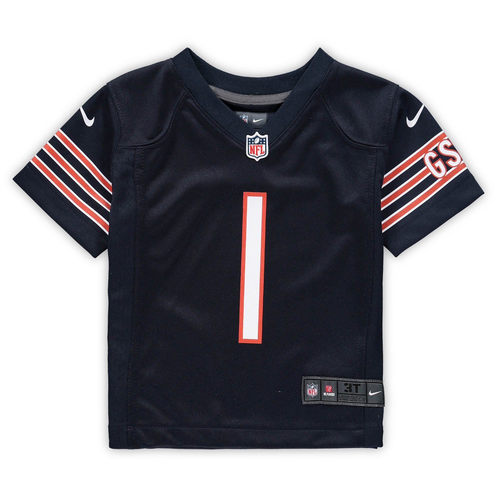Justin Fields Chicago Bears Nike Navy Toddler Game Jersey - vstockx