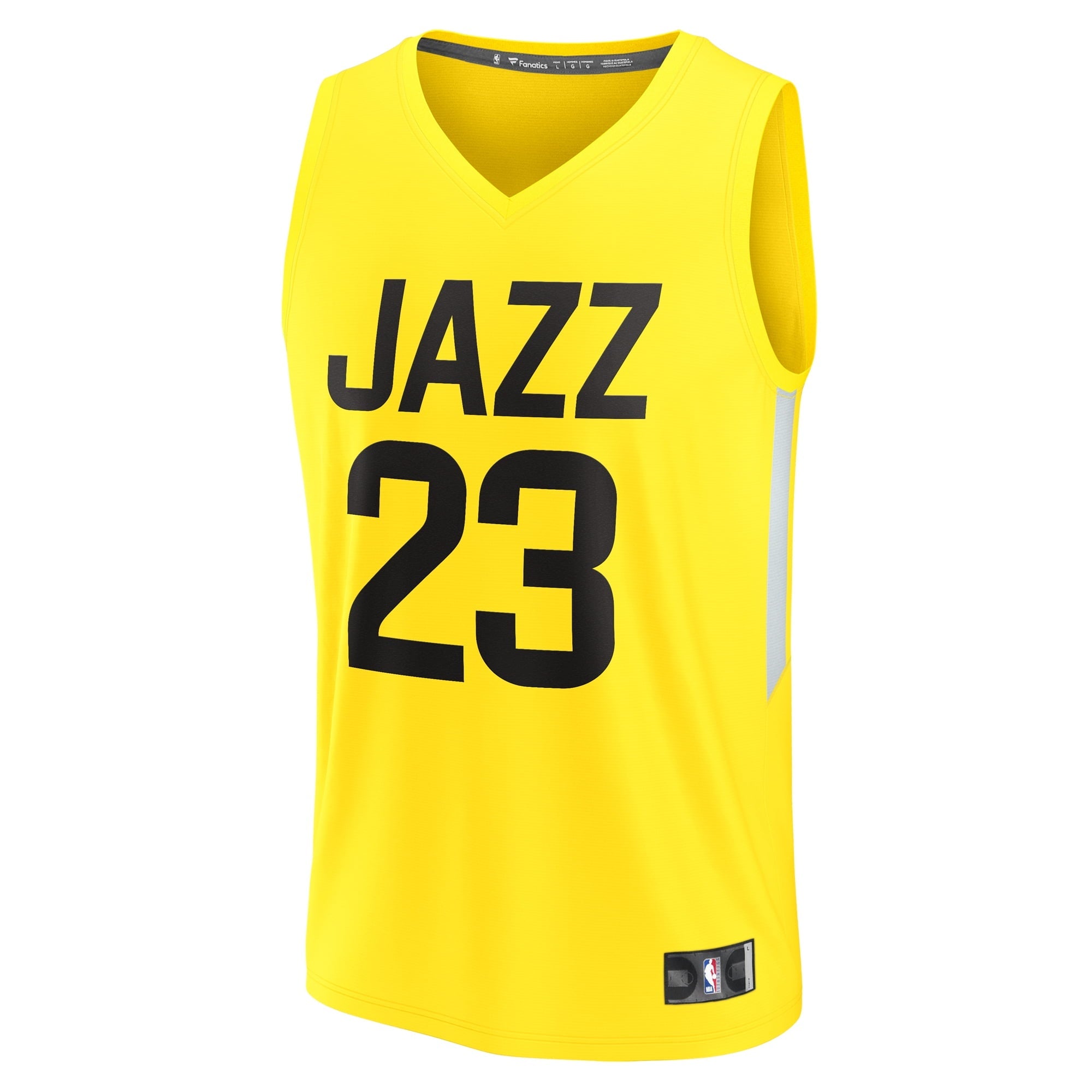 Youth Fanatics Branded Lauri Markkanen Yellow Utah Jazz Fast Break Player Jersey - Icon Edition - vstockx